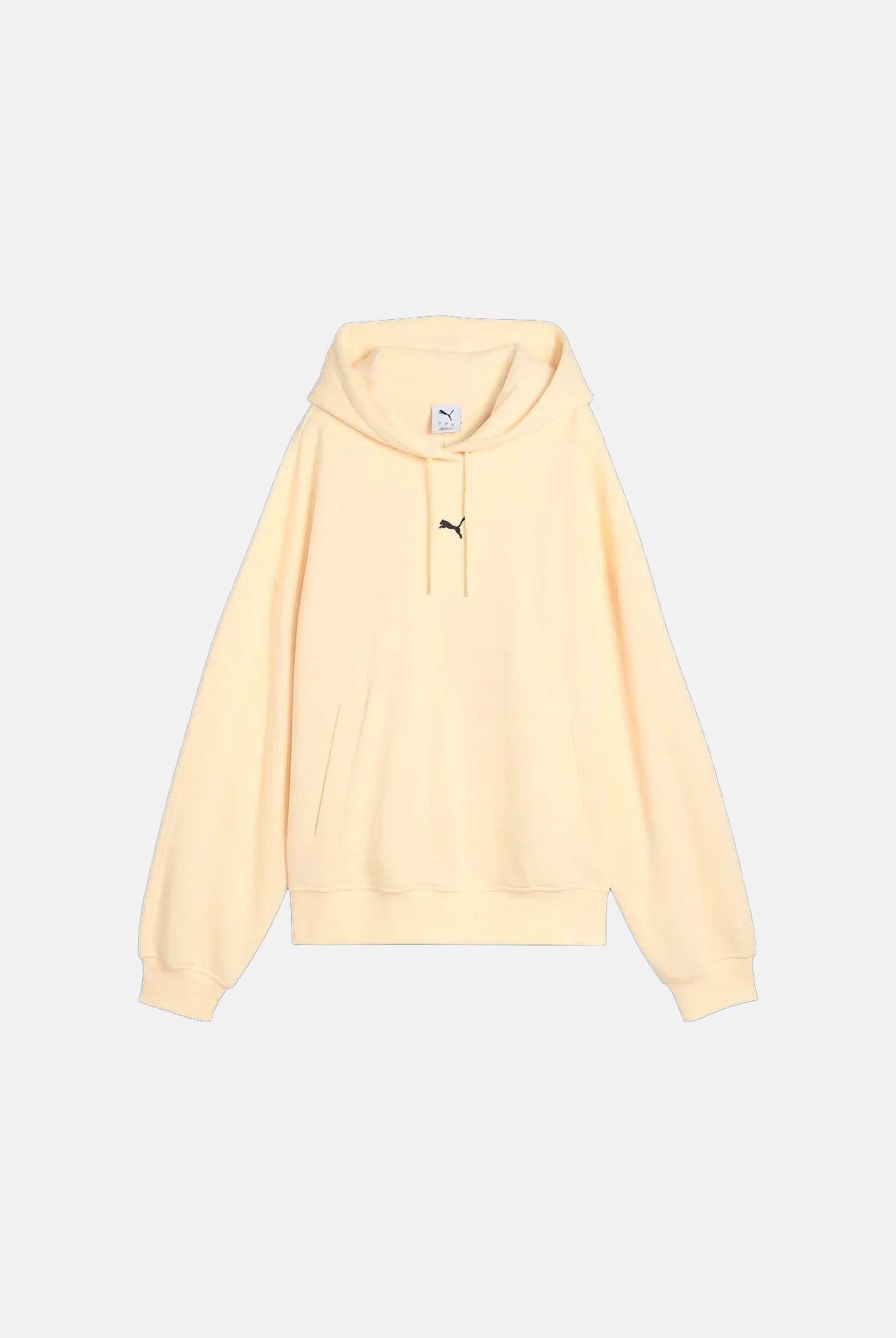 PUMA Felpa con cappuccio ESSENTIALS burro da donna con tasca a marsupio e taglio abbondante. 636672 88 PUMA