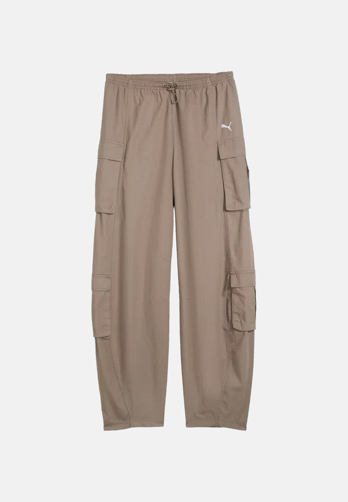PUMA Pantalone ESSENTIALS RELAXED CARGO beige da donna con tasconi laterali e vita elasticizzata 636675 81 PUMA