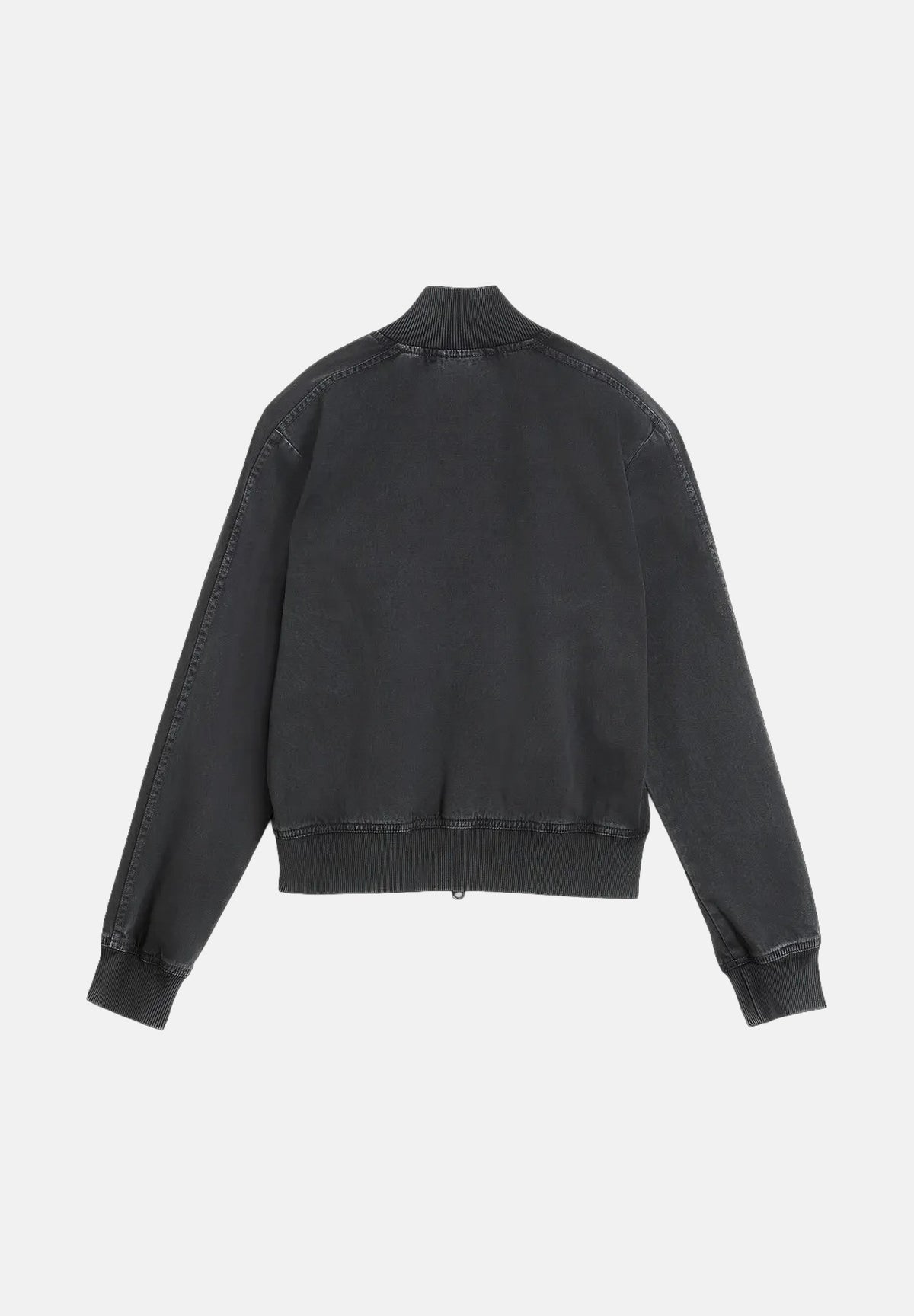 PUMA Giubbotto di jeans nero per donna con chiusura a zip integrale e tasche laterali. 636681 01 PUMA