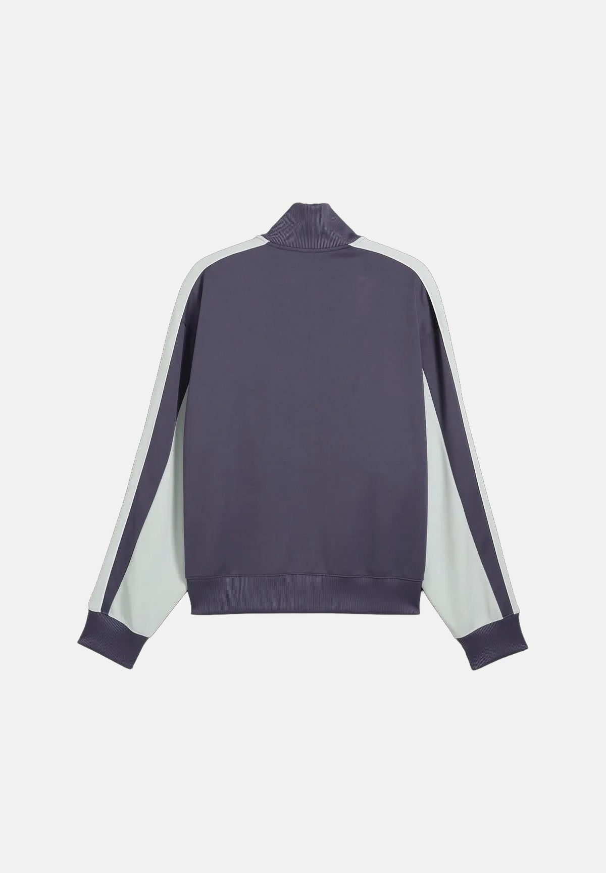PUMA Felpa con zip OVERSIZED TRACK JACKET viola per uomo bicolore con inserti a contrasto 636735 35 PUMA