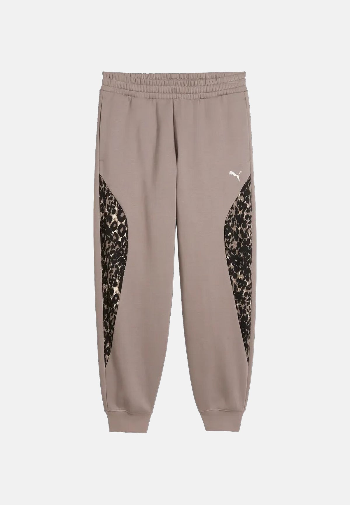PUMA Pantalone DARE TO PRINTED beige per donna con dettagli animalier sui fianchi e caviglie elasticizzate. 637612 81 PUMA