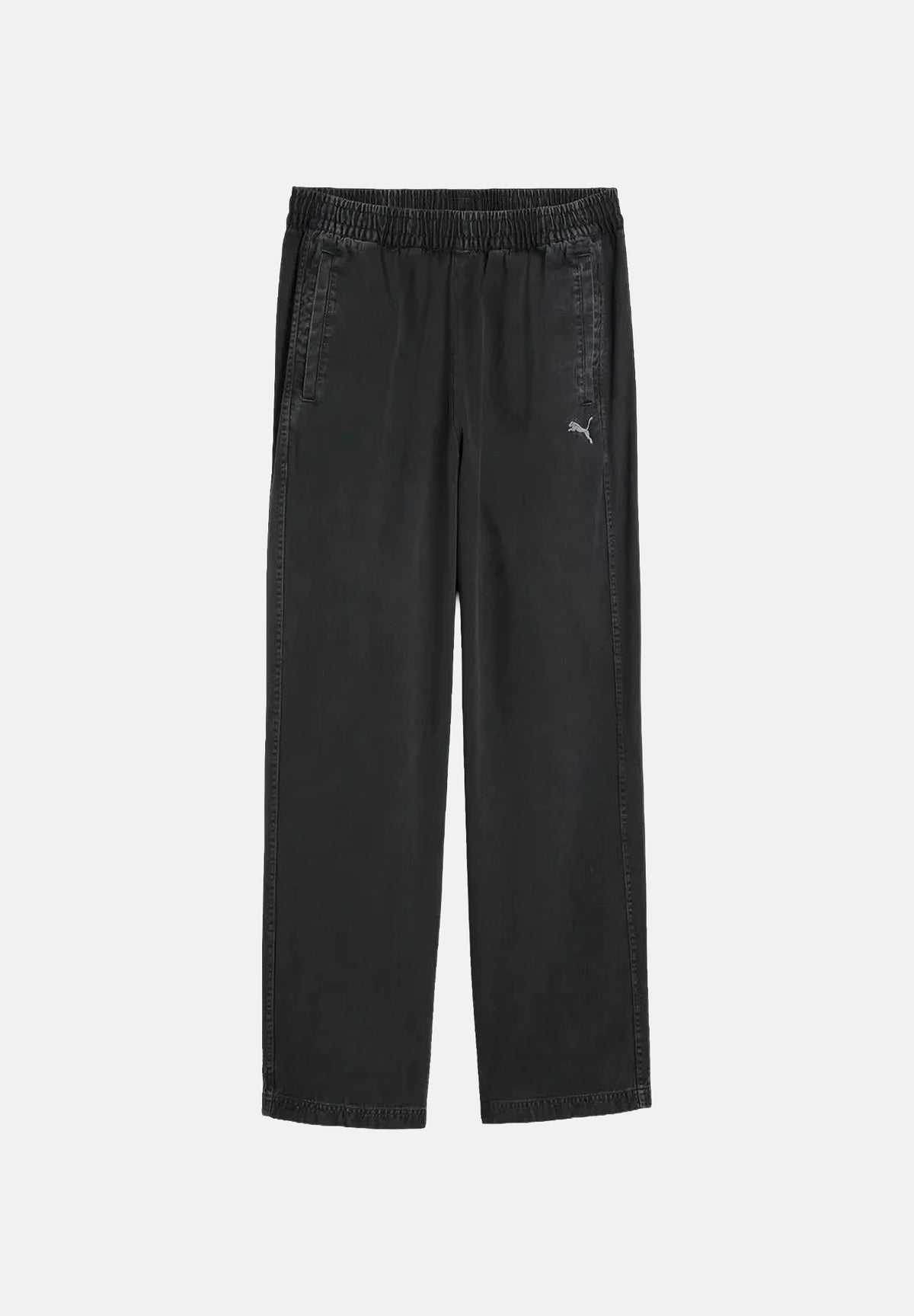 PUMA Pantaloni ARCHIVE RELAXED WASHED nero per uomo e donna con fondo dritto e tasche laterali 638361 01 PUMA