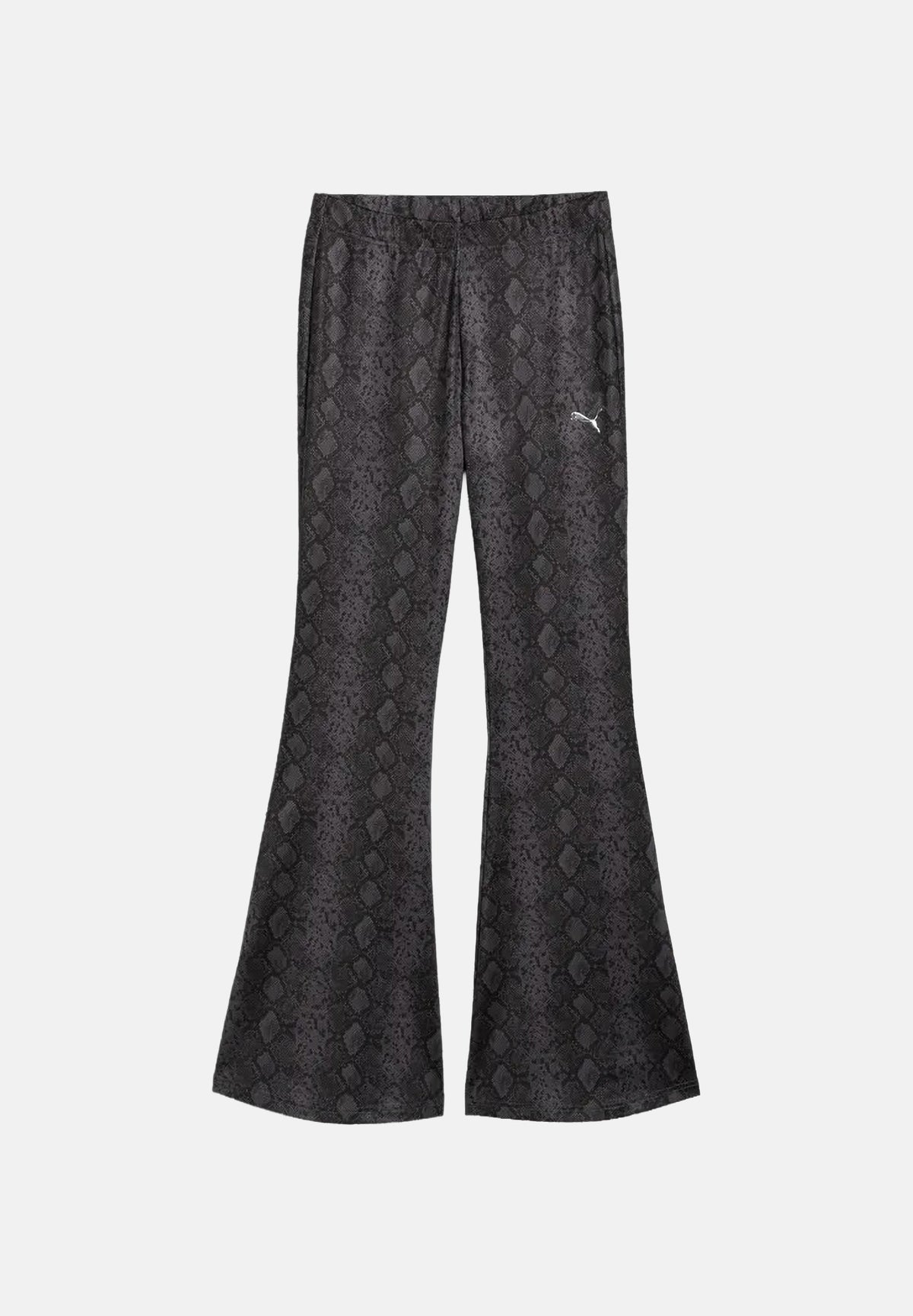 PUMA Leggings CLASSICS PYTHON nero per donna con trama pitonata tono su tono 638750 01 PUMA