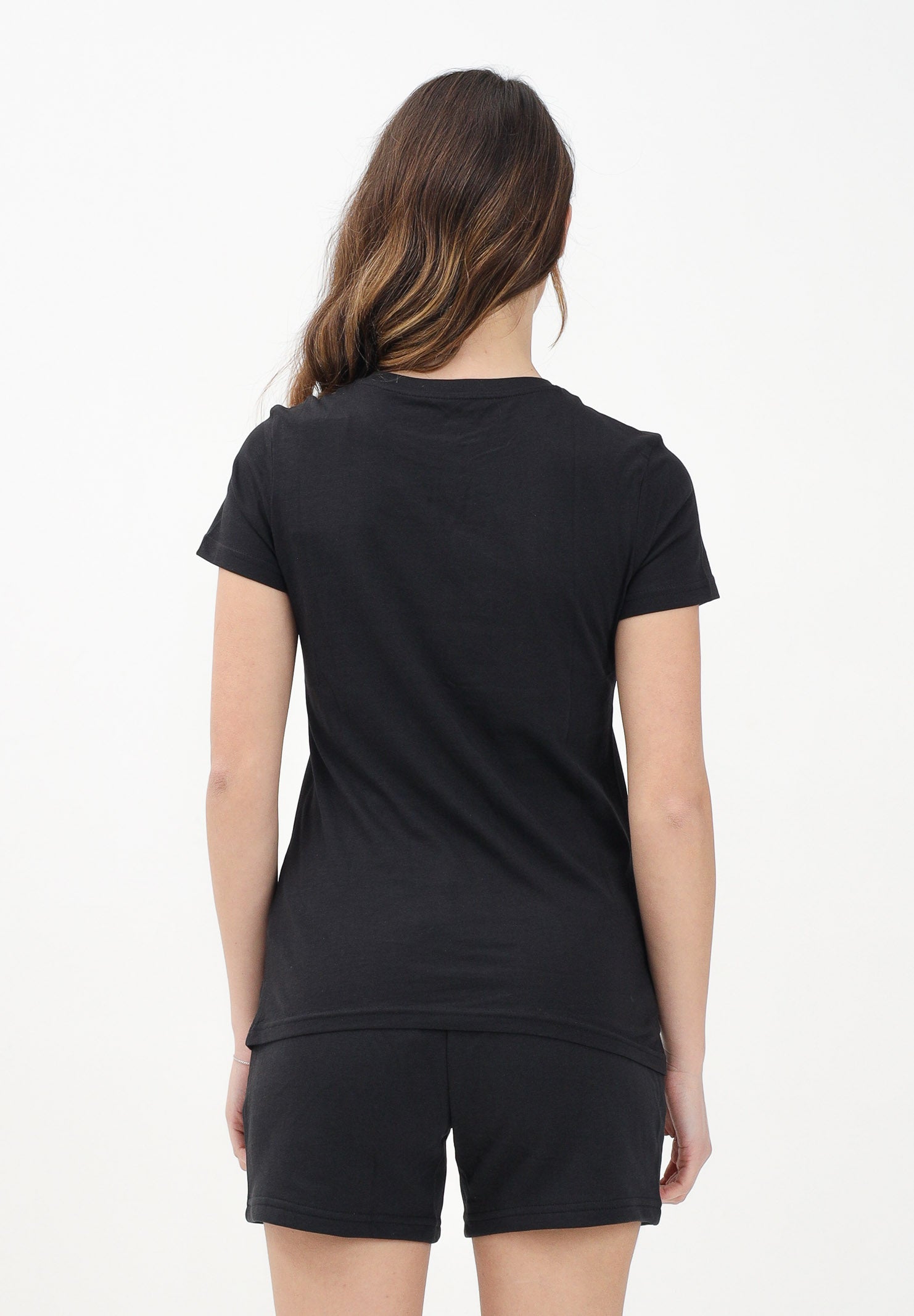 PUMA T-shirt a manica corta ESS Small N. 1 Logo nera da donna 682372 01 PUMA