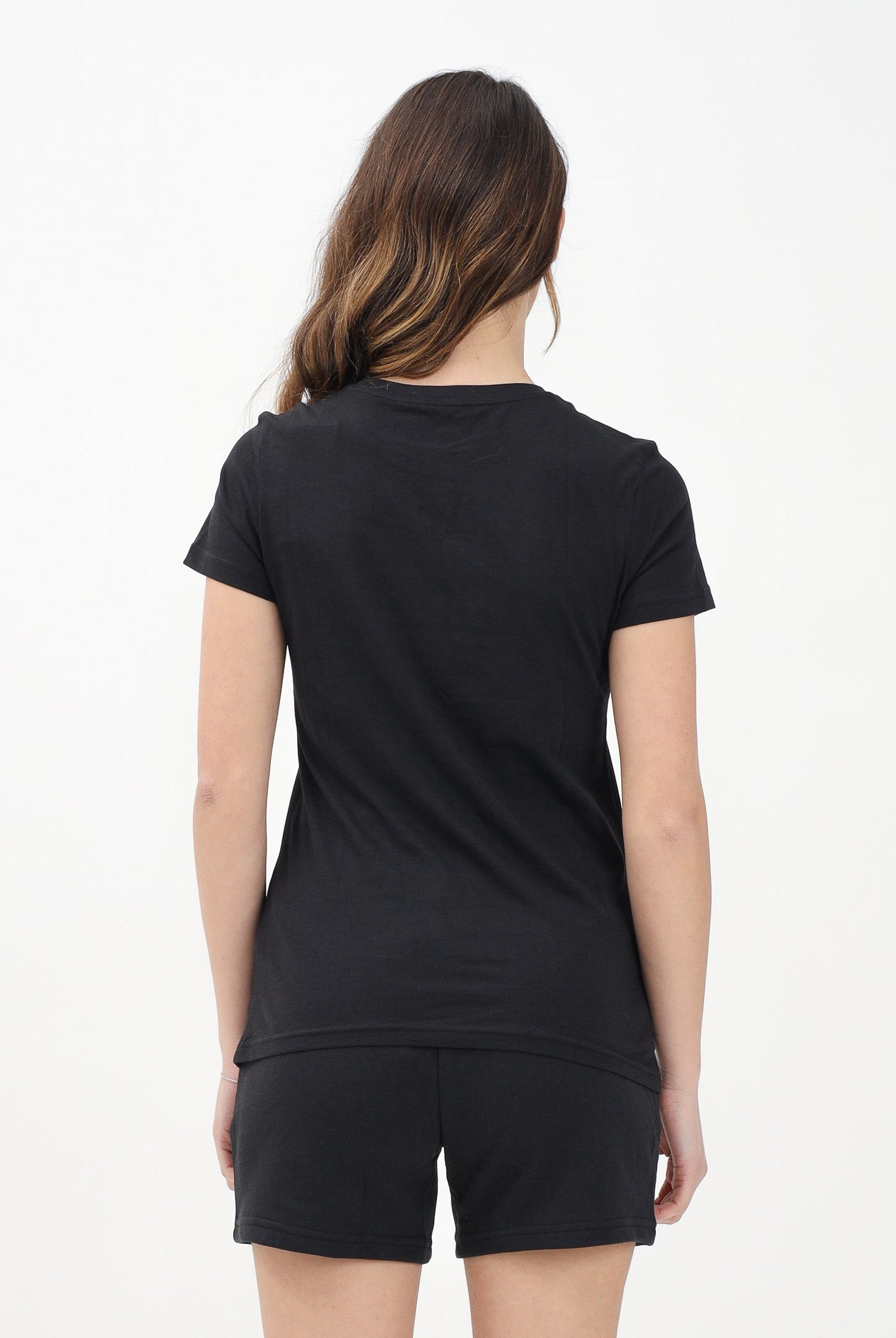 PUMA T-shirt a manica corta ESS Small N. 1 Logo nera da donna 682372 01 PUMA