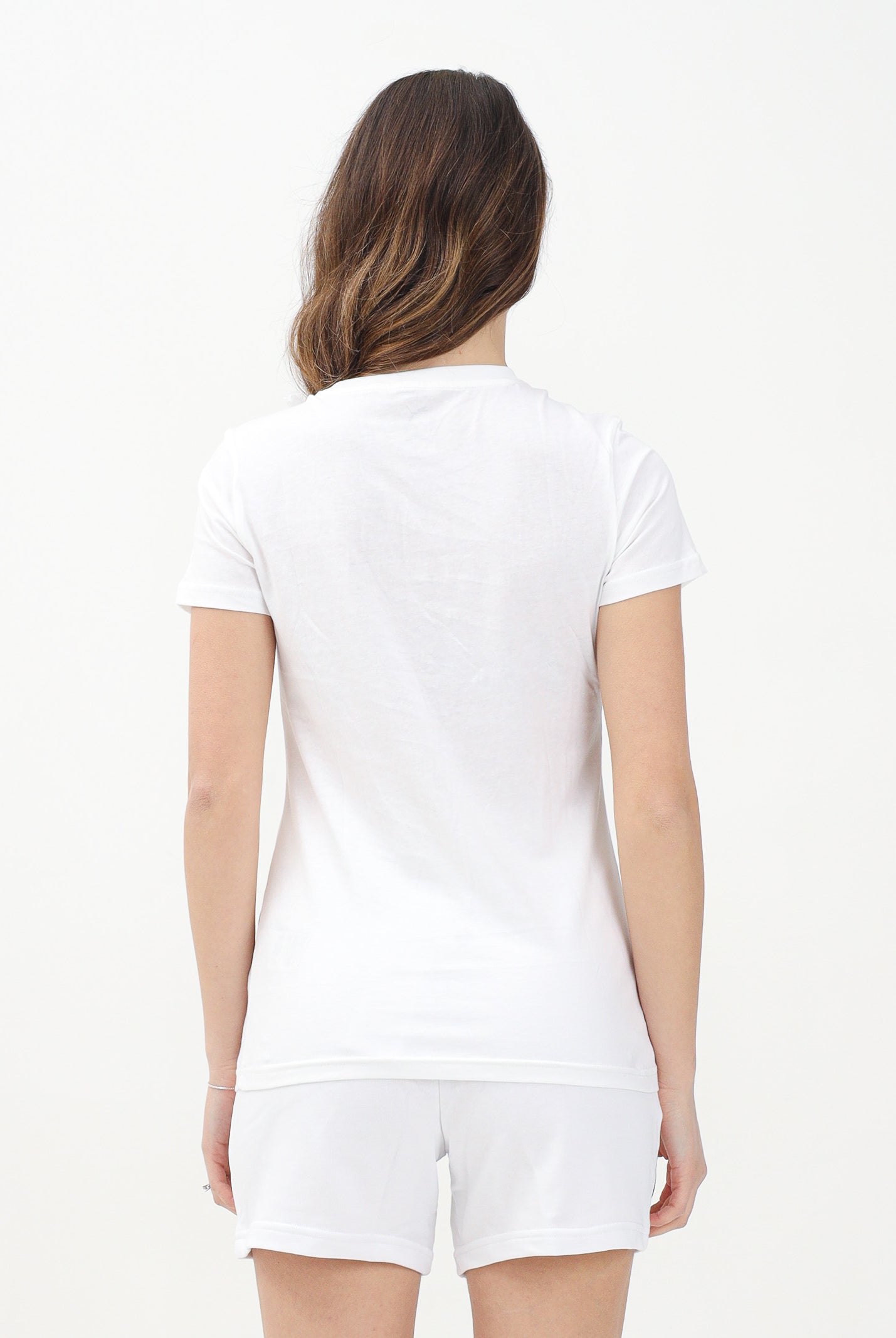 PUMA T-shirt a manica corta ESS Small N. 1 Logo bianca da donna 682372 02 PUMA