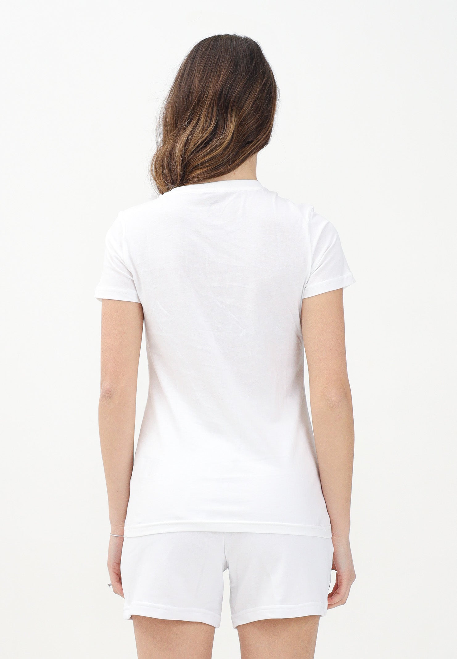 PUMA T-shirt a manica corta ESS Small N. 1 Logo bianca da donna 682372 02 PUMA
