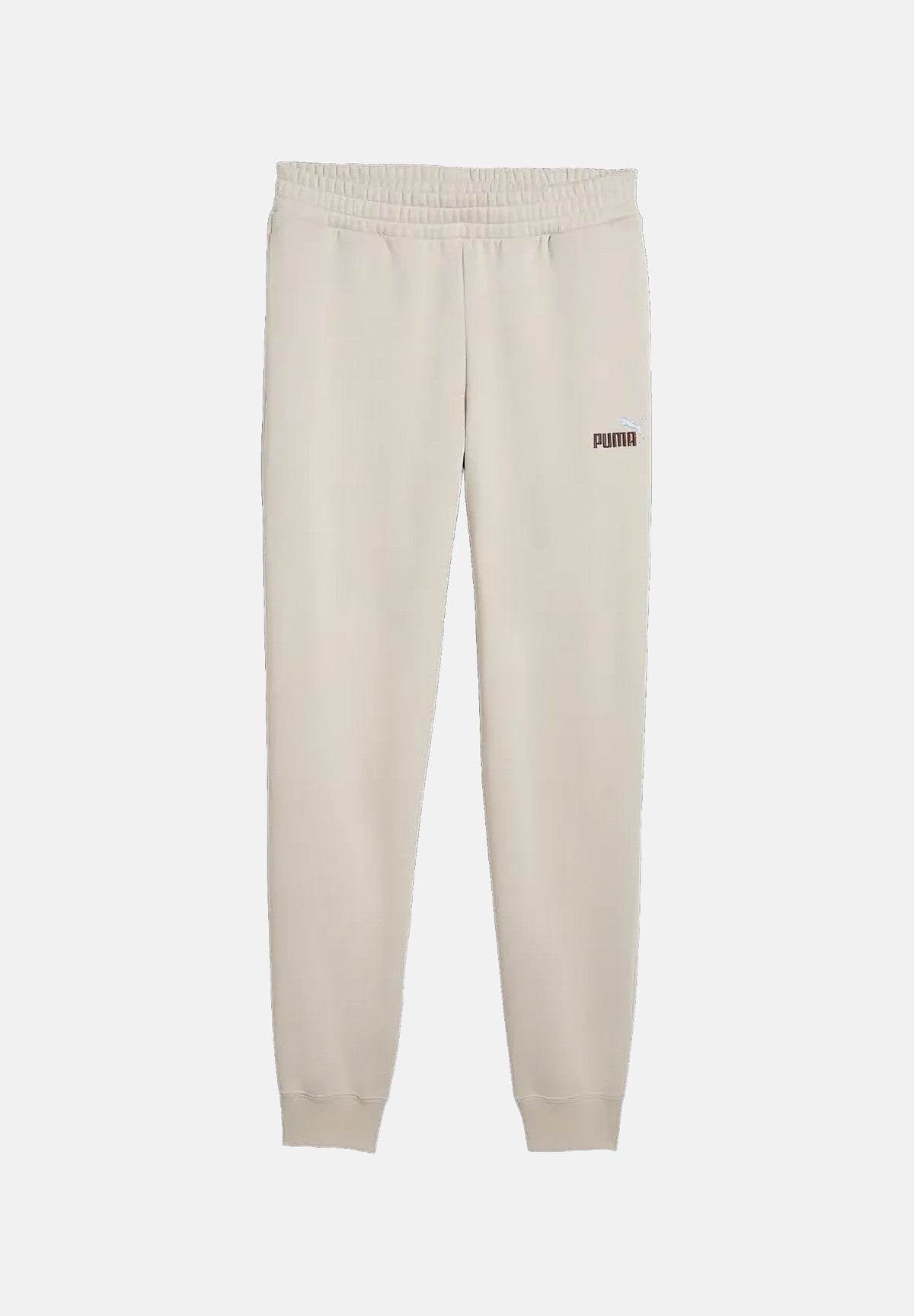 PUMA Pantaloni sportivi ESS Small beige da uomo con caviglie elasticizzate e fascia in vita. 684713 92 PUMA