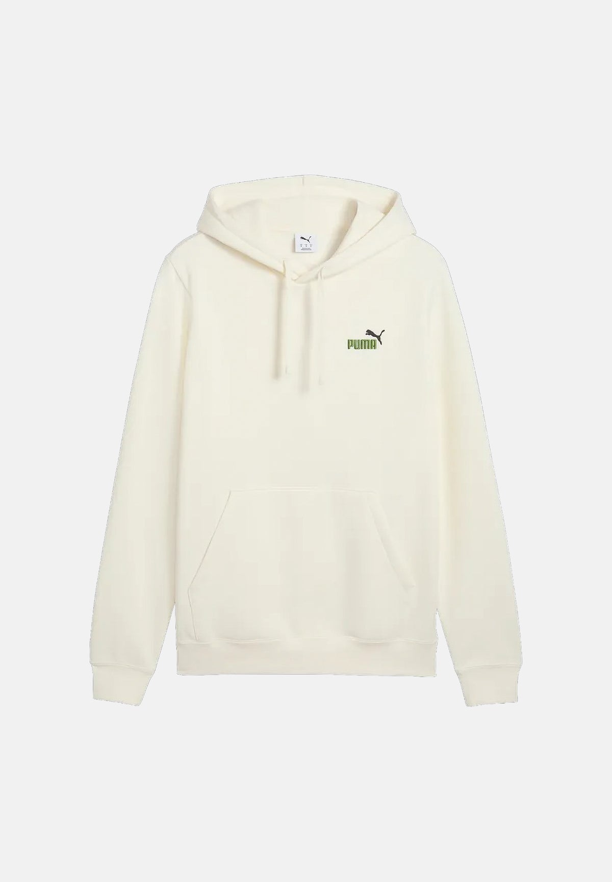 PUMA Felpa con cappuccio ESS SMALL HOODIE panna per uomo con tasca a marsupio. 684718 87 PUMA