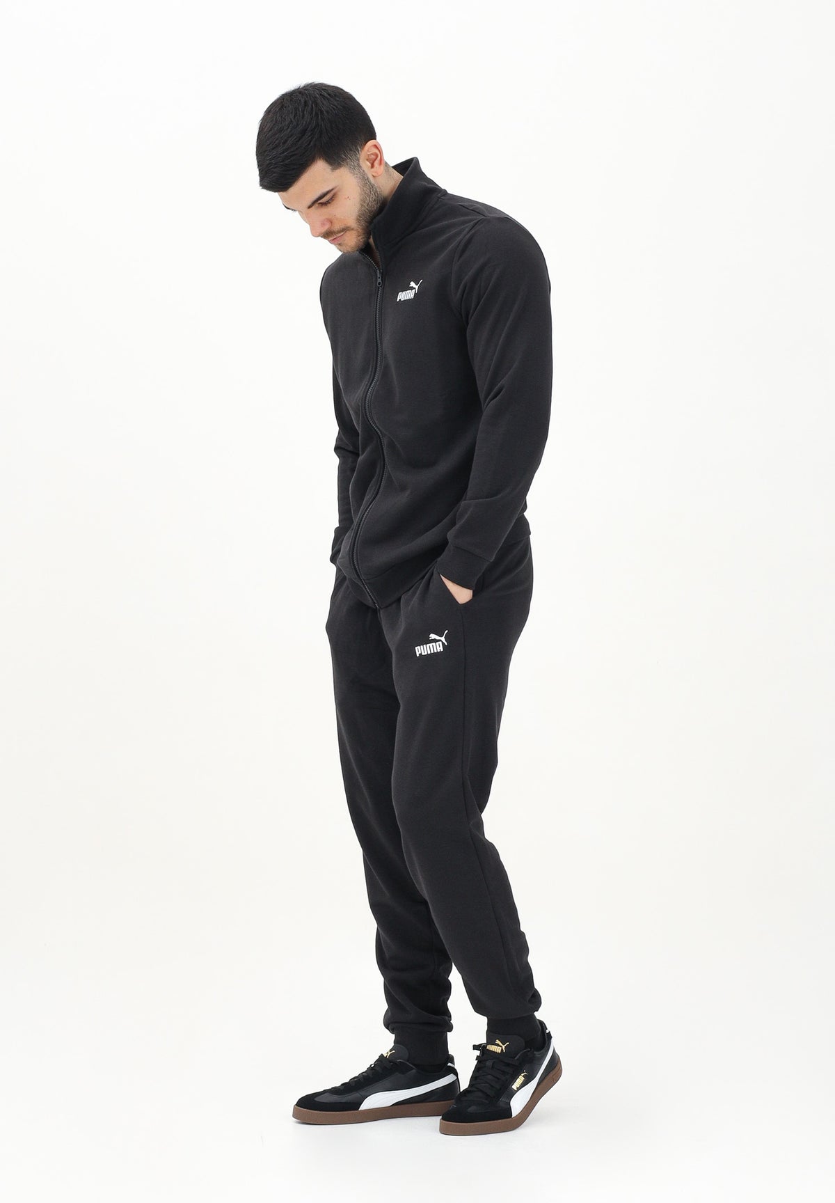 PUMA Tuta Essentials nera da uomo 684848 01 PUMA