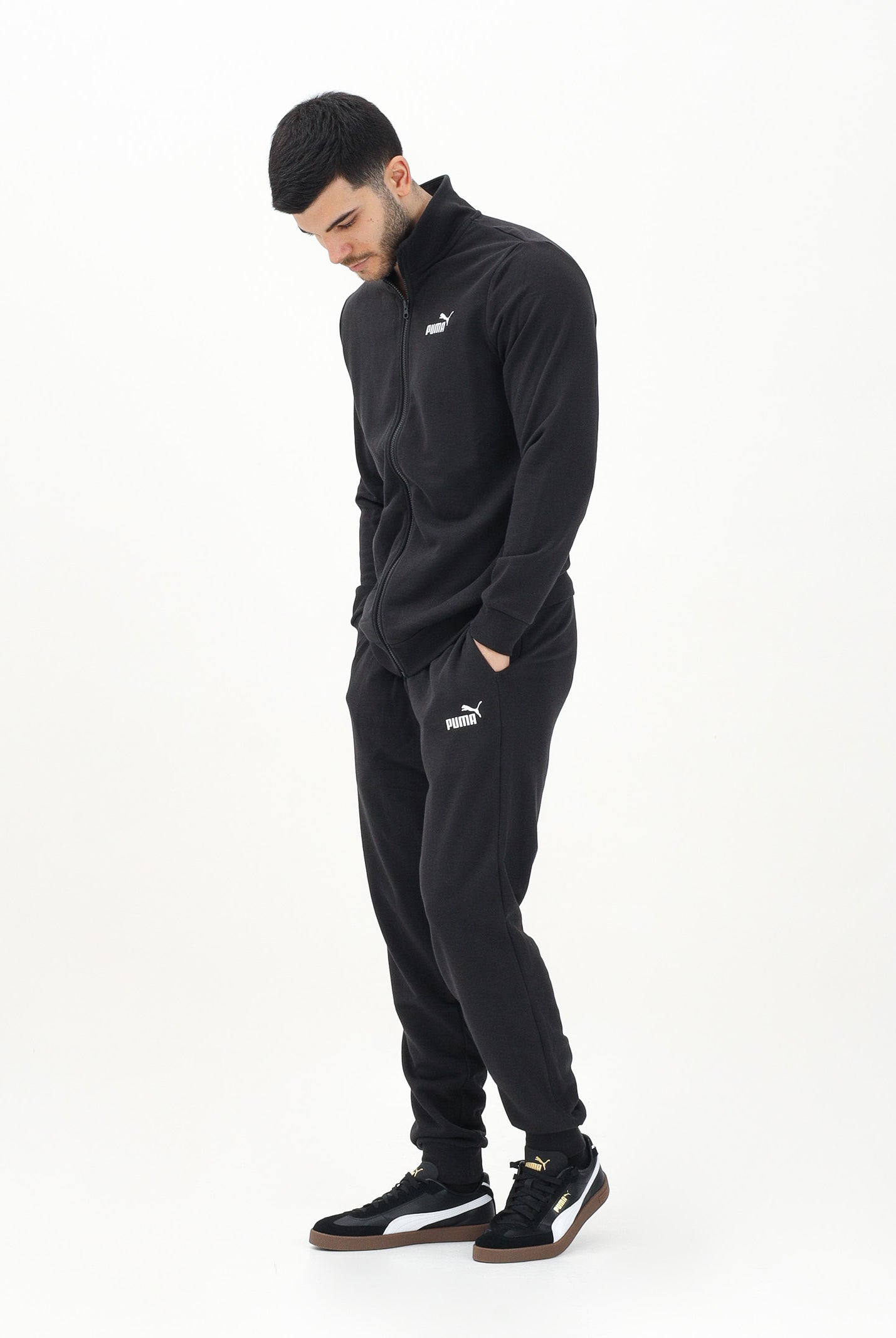 PUMA Tuta Essentials nera da uomo 684848 01 PUMA