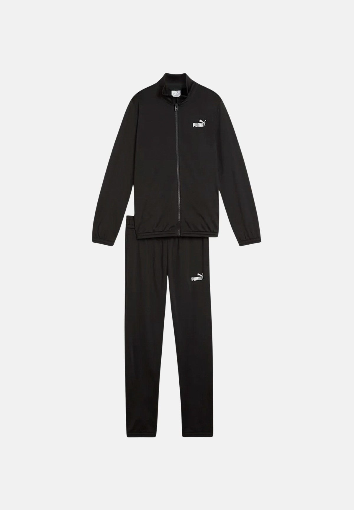 PUMA Tuta POLLY nera per bambino e bambina con mini logo frontale <BR/> 686293 01 PUMA