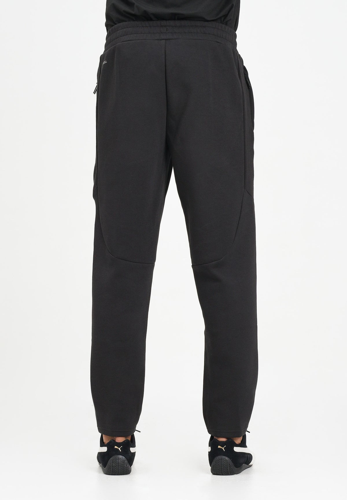 PUMA Pantaloni sportivi EVOSTRIPE neri da uomo con mini logo<BR/> 688234 01 PUMA