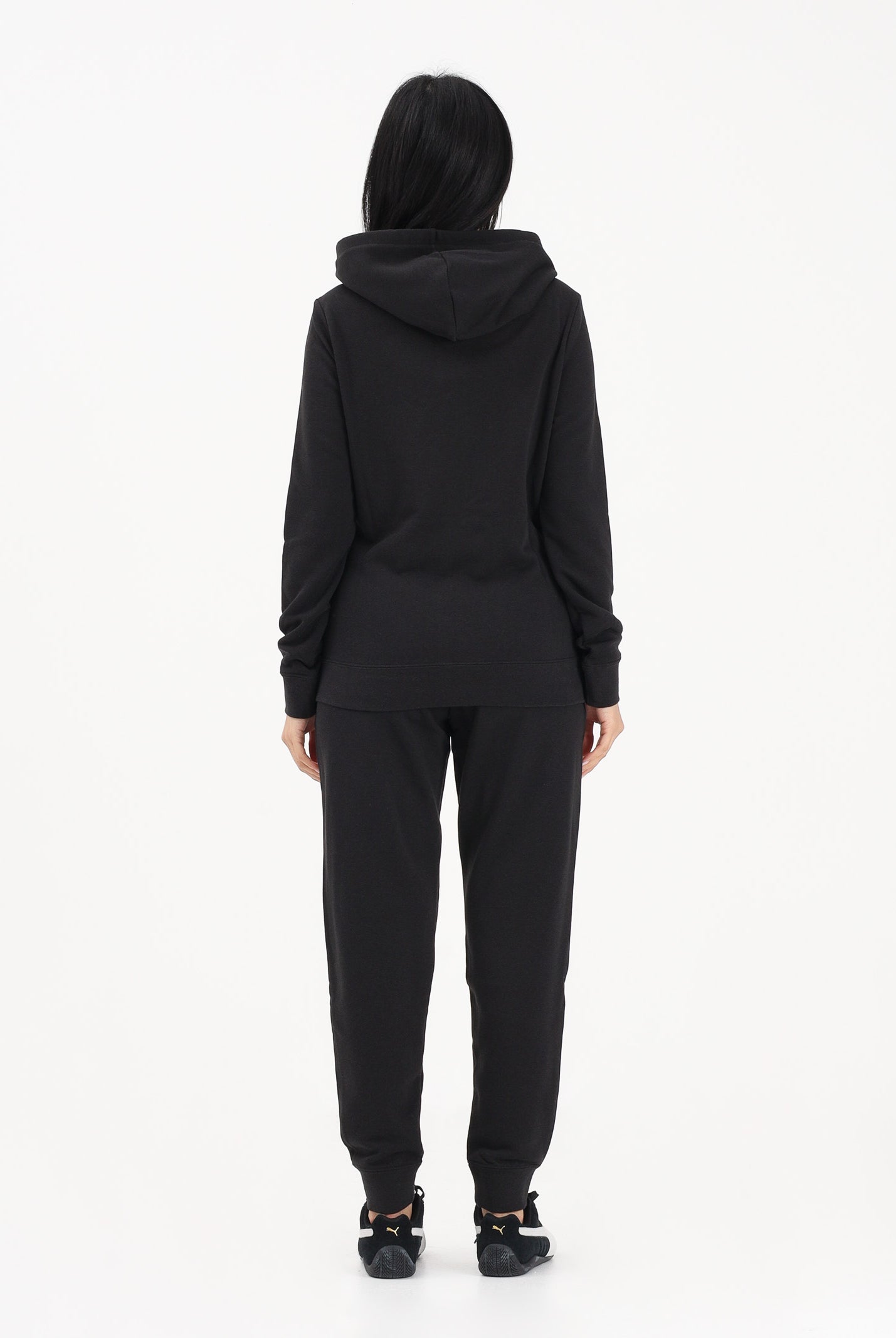 PUMA Tuta nera da donna con logo 691902 01 PUMA