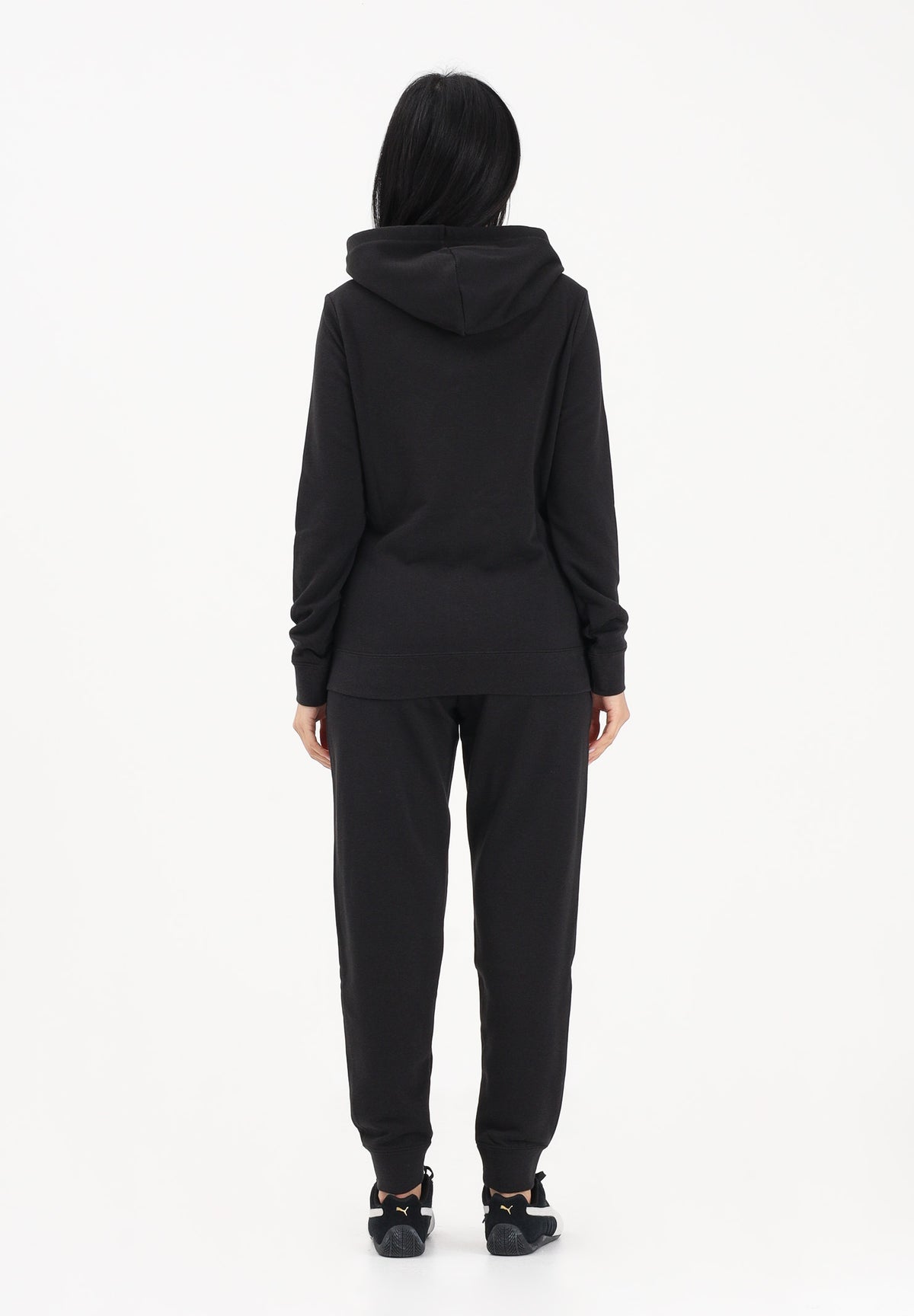 PUMA Tuta nera da donna con logo 691902 01 PUMA