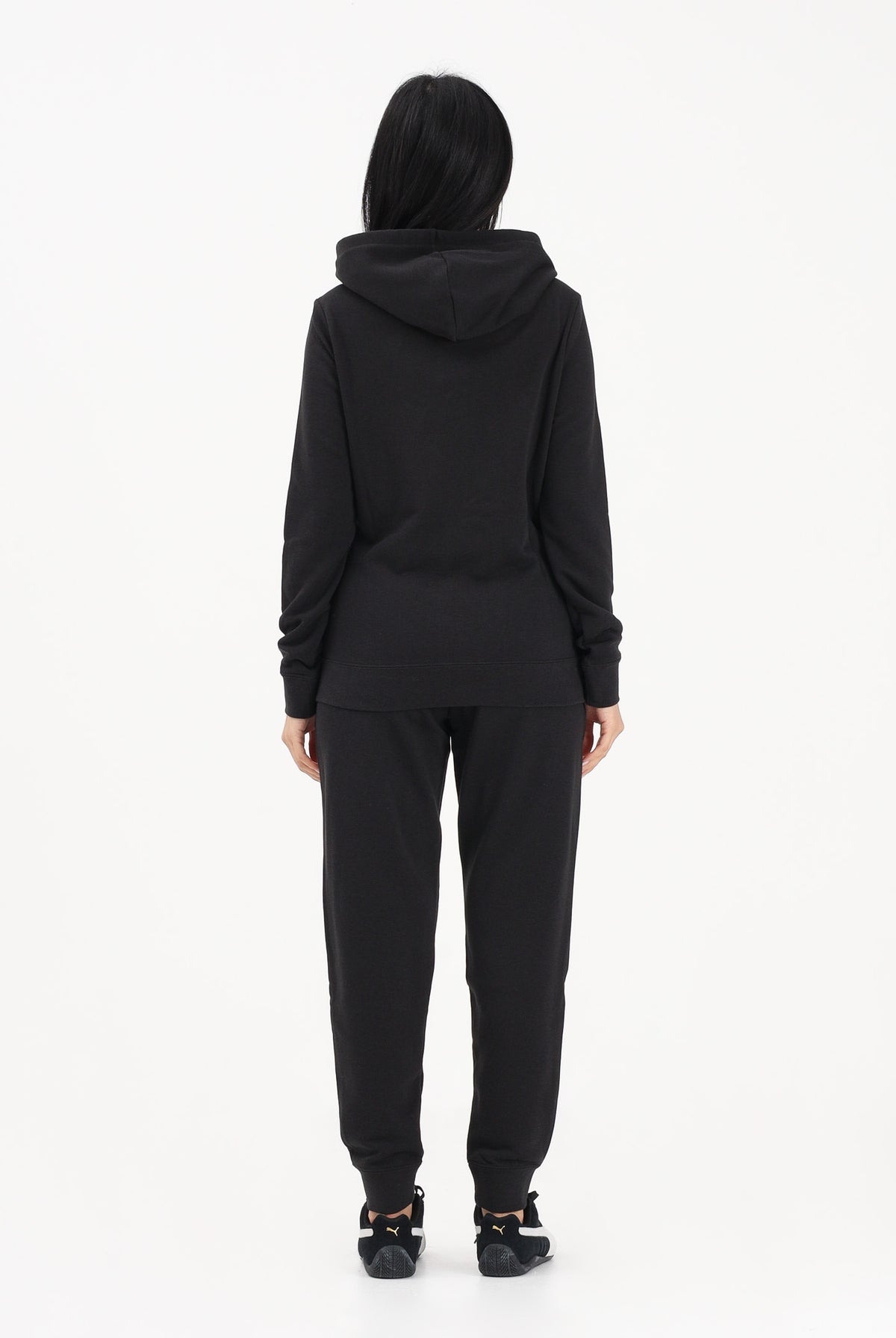 PUMA Tuta nera da donna con logo 691902 01 PUMA