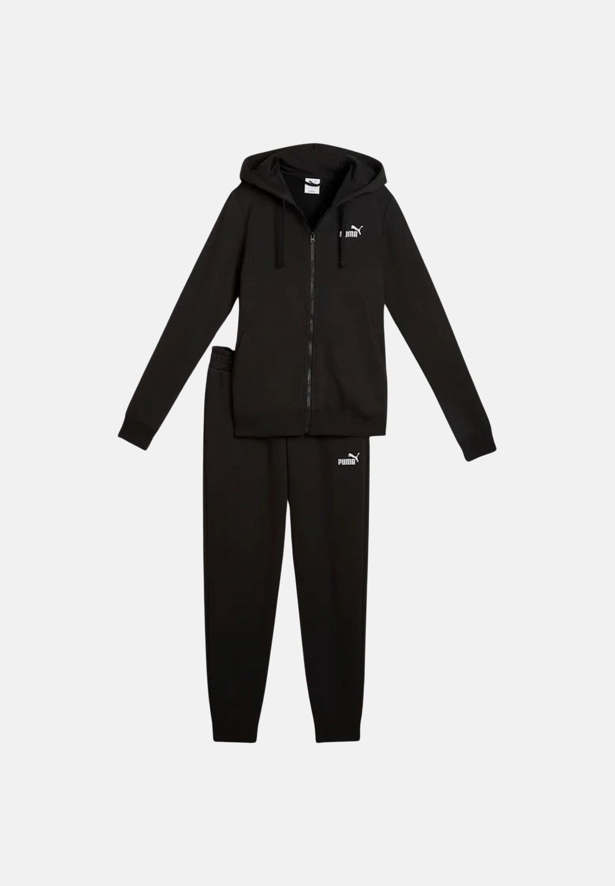 PUMA Tuta HOODED nera da donna con mini logo iconico<BR/> 693993 01 PUMA
