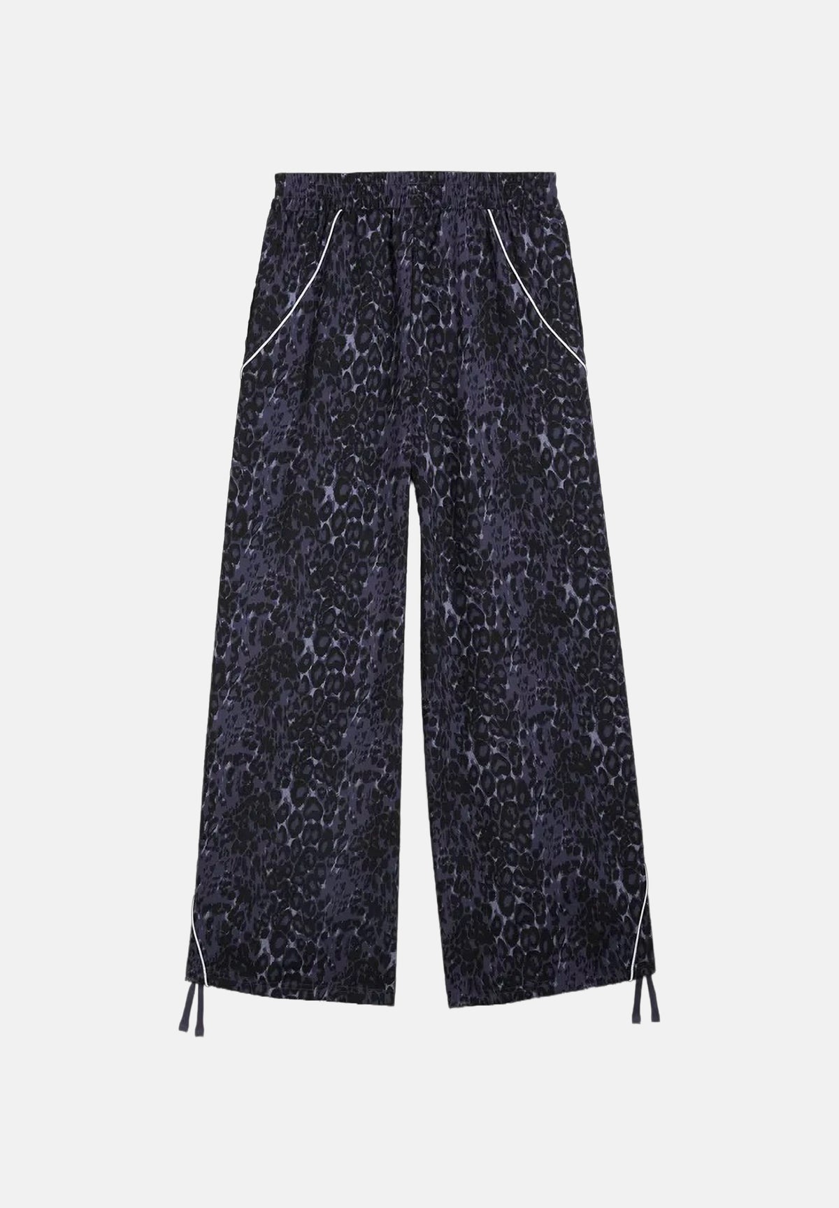 PUMA Pantalone RUN WOVEN PANTS grigio per donna con trama grafica, vita elastica e fondo stringabile. 694005 35 PUMA