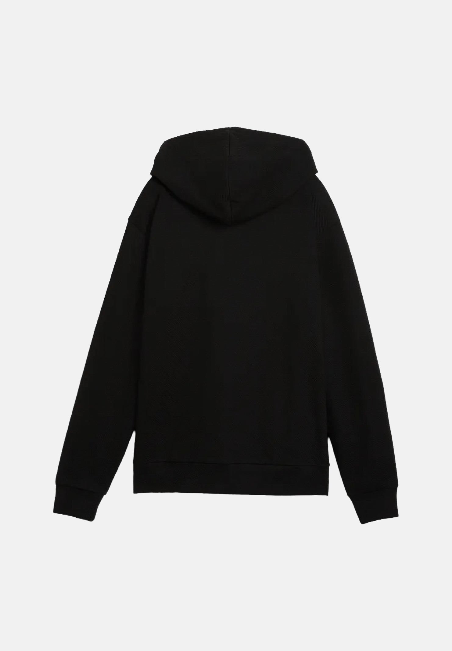 PUMA Felpa con cappuccio ESS ELEVATED HOODIE nero per donna con mini logo tono su tono 694019 01 PUMA