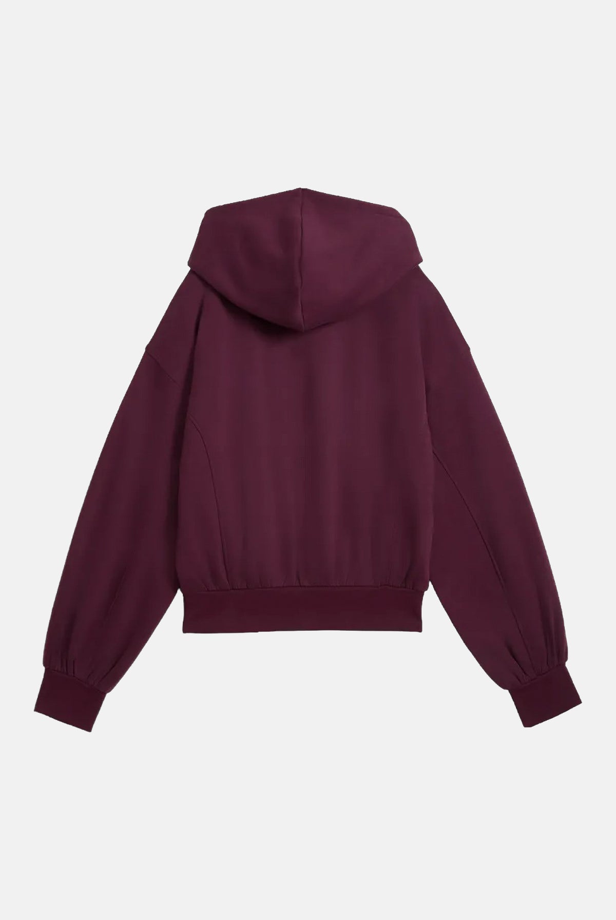 PUMA Felpa con cappuccio HOODIE bordeaux da donna con maniche a palloncino<BR/> 694027 24 PUMA