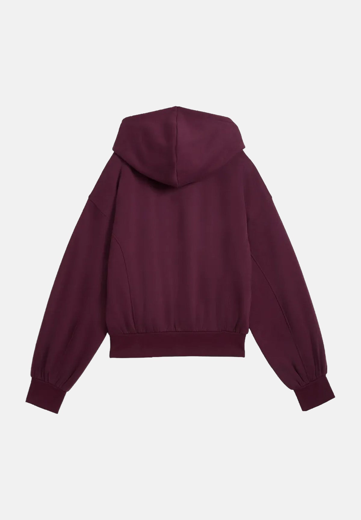 PUMA Felpa con cappuccio HOODIE bordeaux da donna con maniche a palloncino<BR/> 694027 24 PUMA