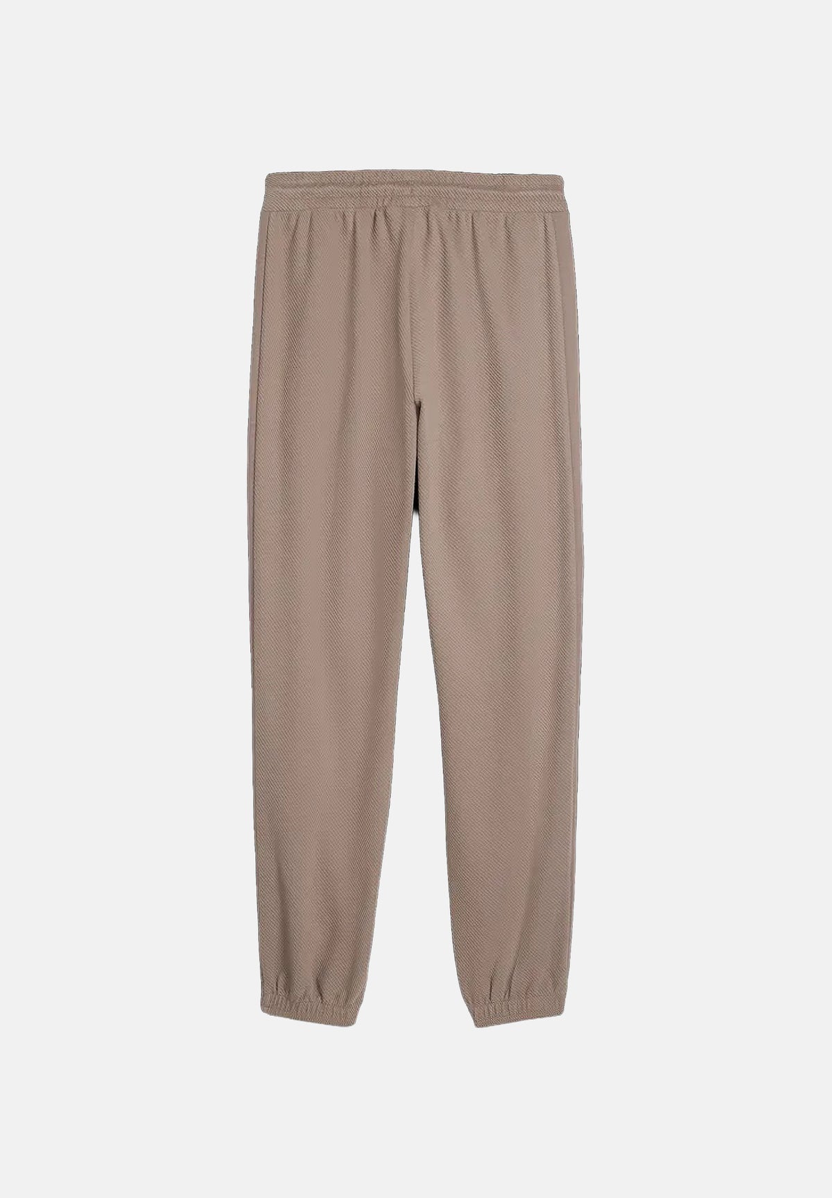 PUMA Pantalone T7 TRACK PANTS beige da uomo con profilo laterale e punto vita con coulisse. 694300 81 PUMA