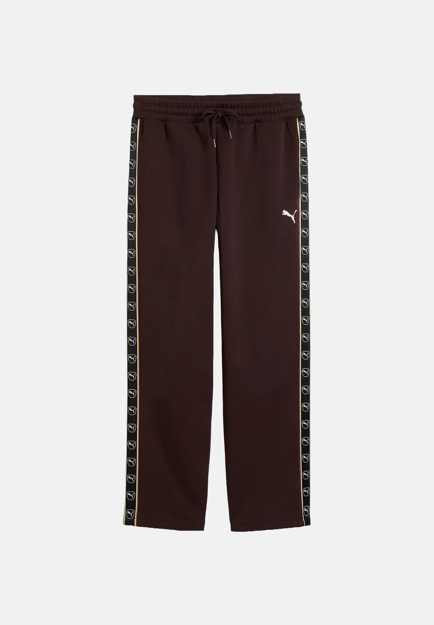 PUMA Pantaloni SPORT TAPE marroni per uomo con bande laterali logo e vita elasticizzata. 694344 33 PUMA
