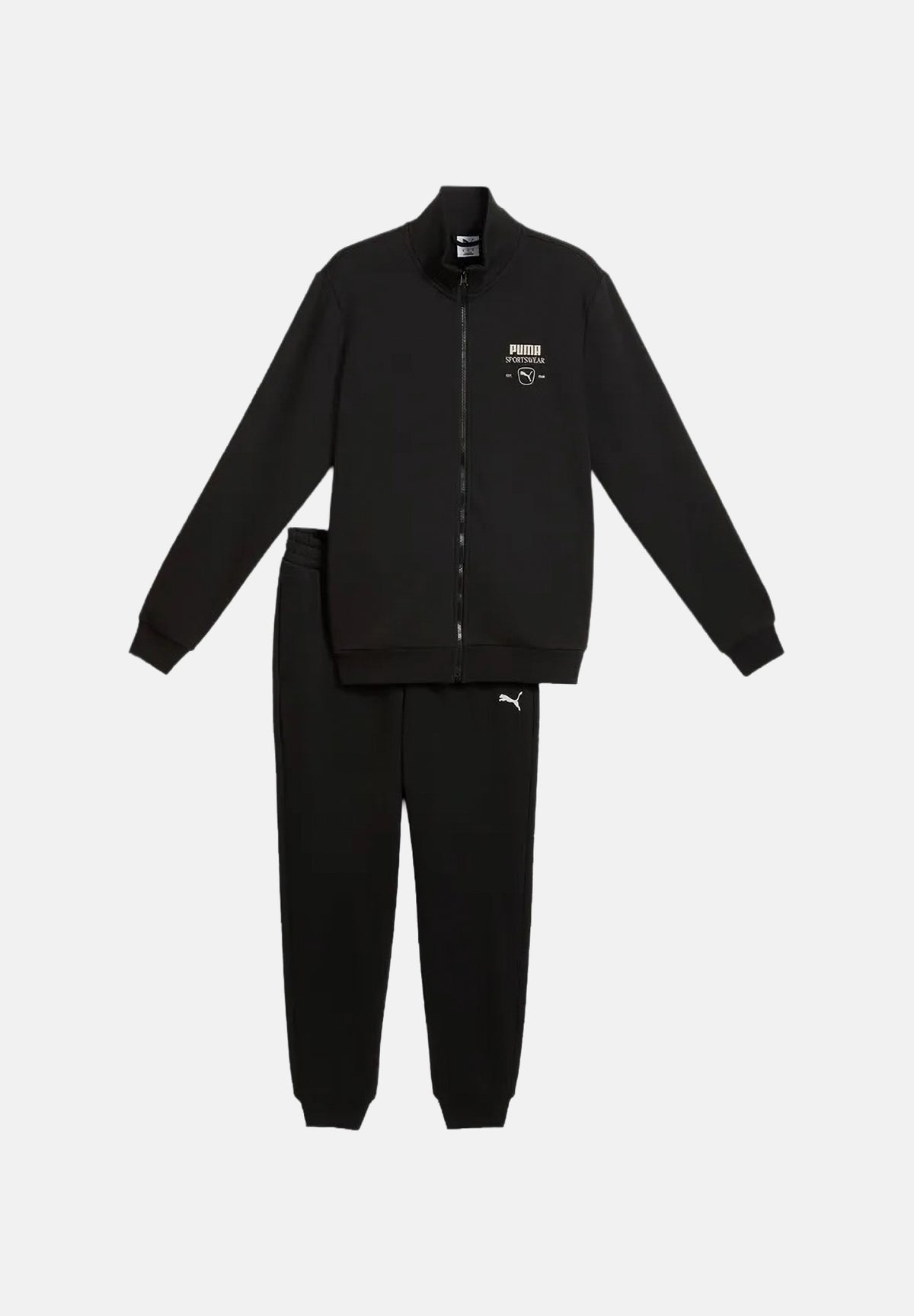 PUMA Tuta BASEBALL TRACKSUIT nera per uomo con logo PUMA frontale. 694352 01 PUMA