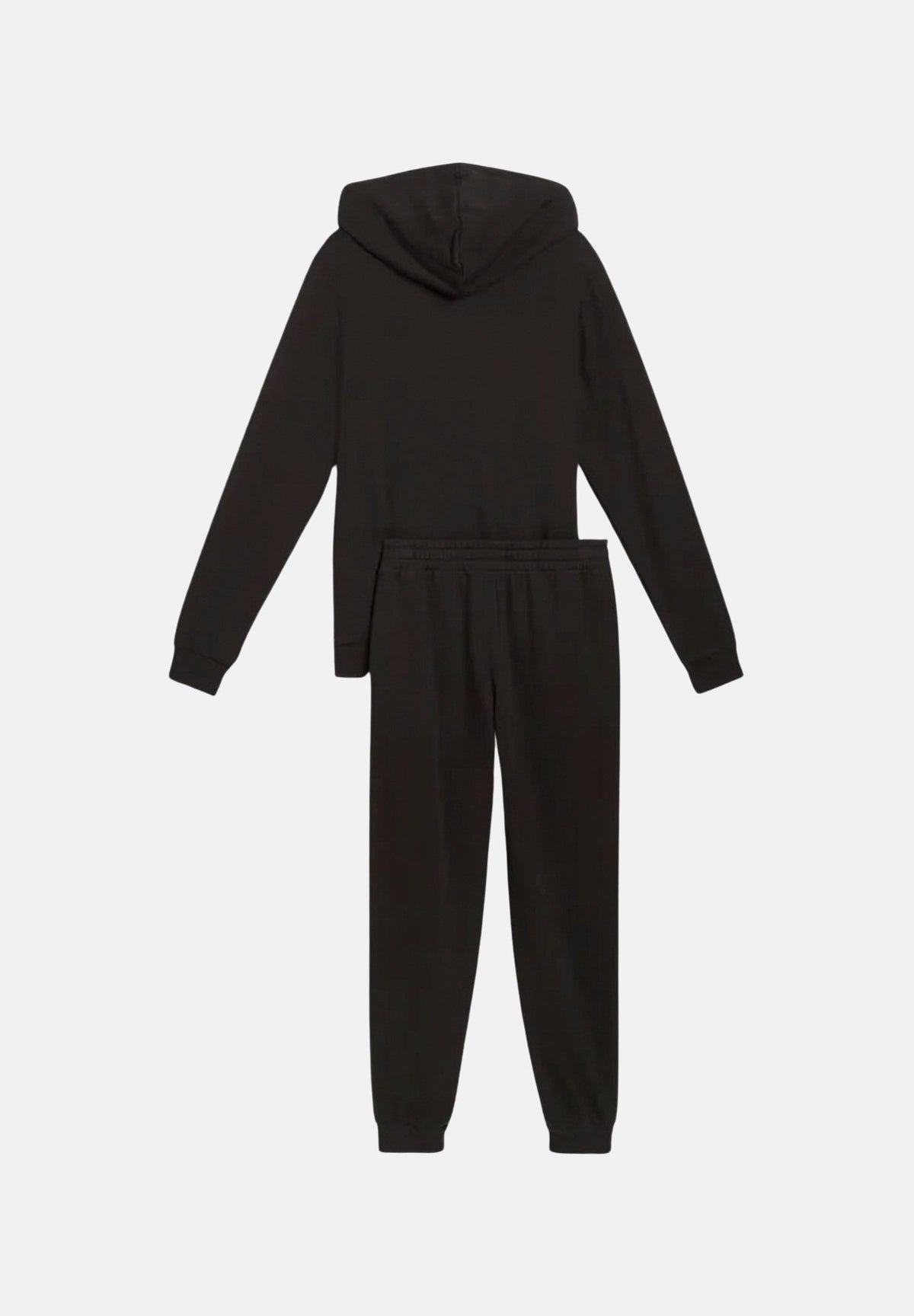 PUMA Tuta sportiva in felpa nera per uomo con felpa full zip e pantaloni jogger 695216 01 PUMA