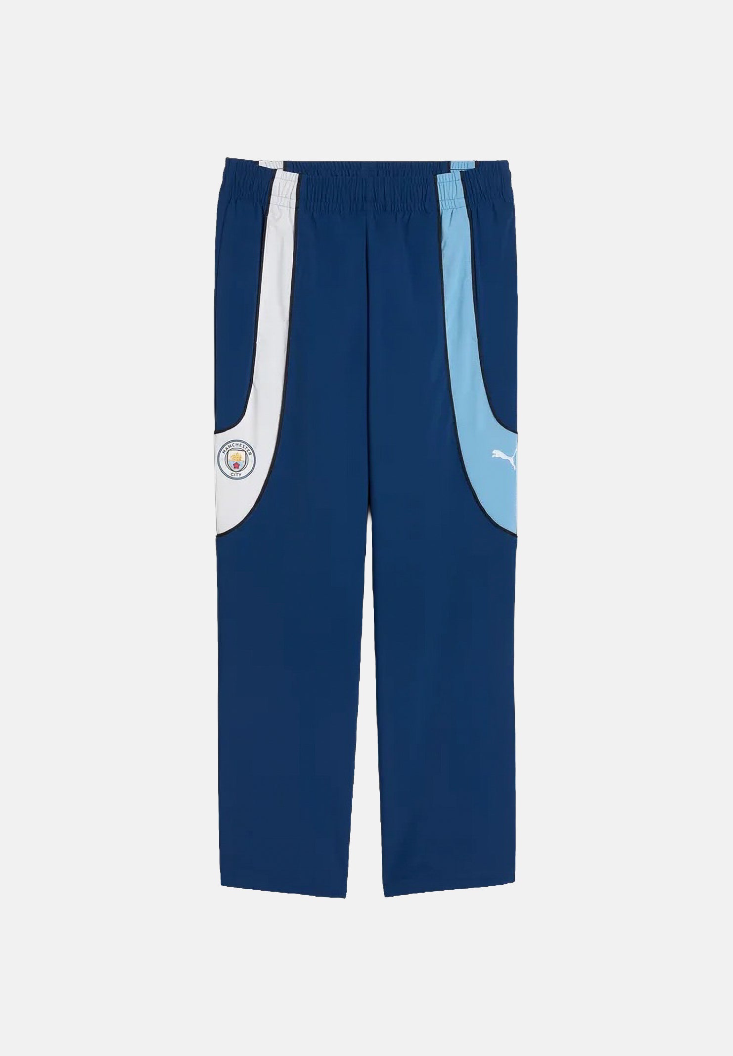 PUMA Pantaloni MANCHESTER CITY FC ICONIC blue per uomo con pannelli colorati e vita elasticizzata 786291 07 PUMA