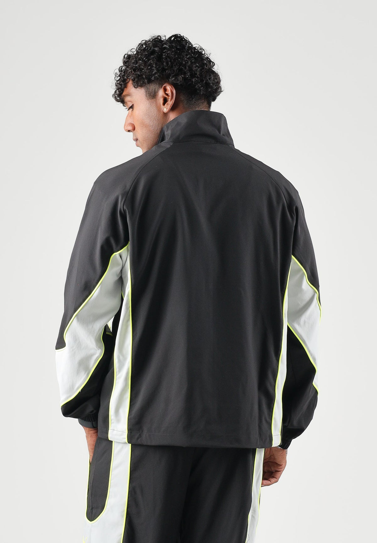 PUMA Felpa con zip BORUSSIA DORTMUND PUMATECH-X nera per uomo con con inserti grigi a contrasto 786362 11 PUMA