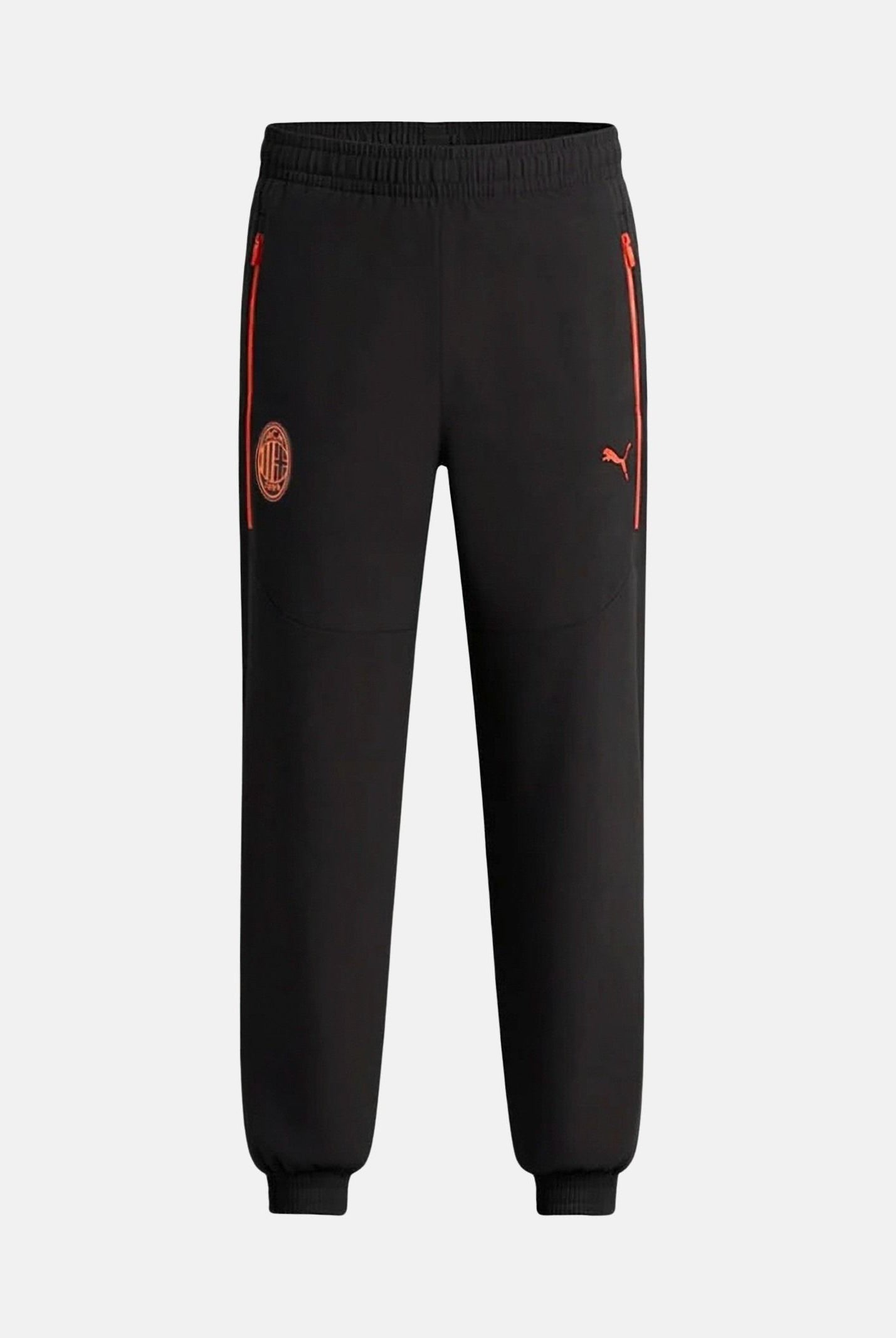 PUMA Pantaloni AC MILAN dark-black, nero da uomo con dettagli a contrasto 786700 20 PUMA