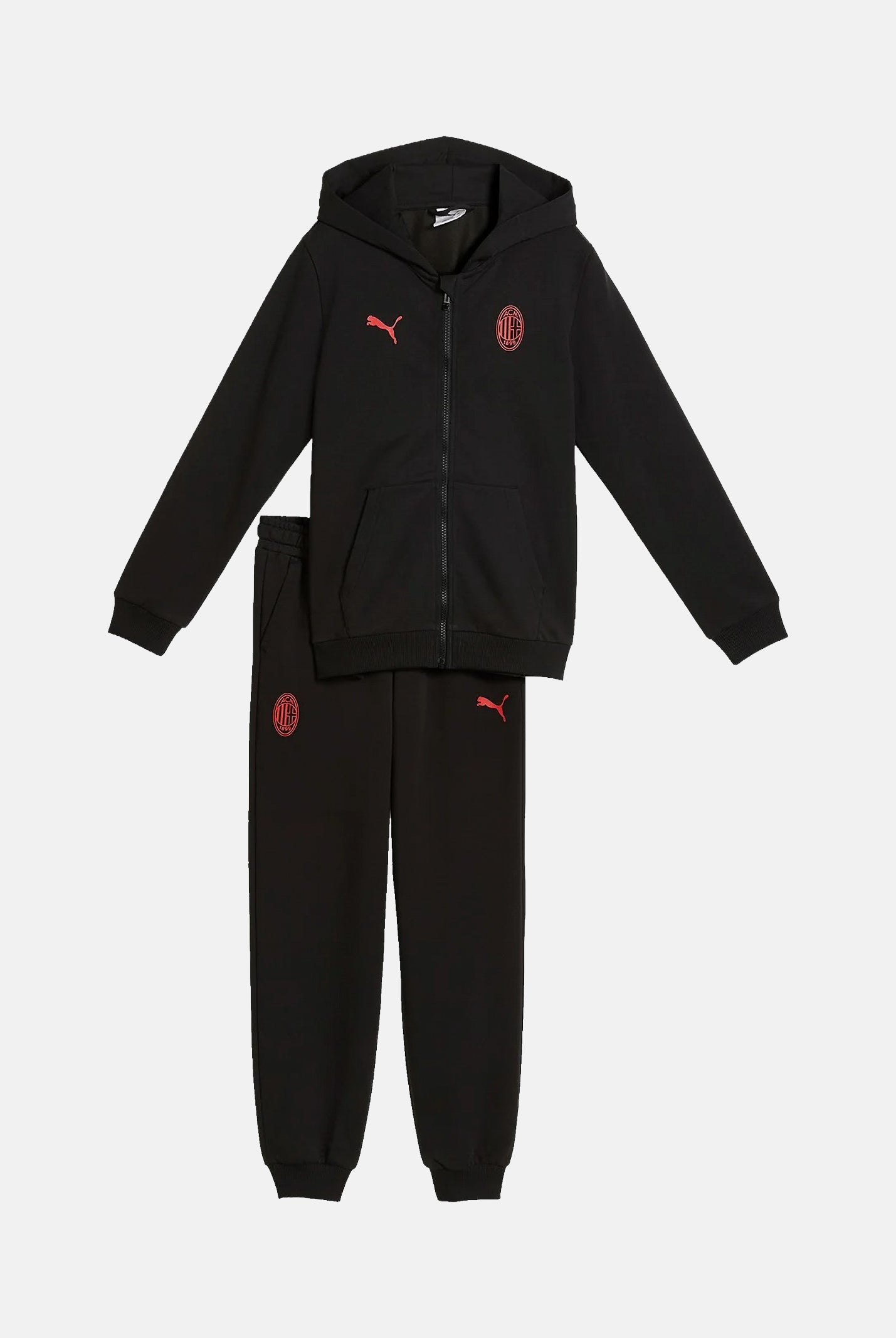 PUMA Tuta AC MILAN nera da bambino con logo iconico 786717 19 PUMA
