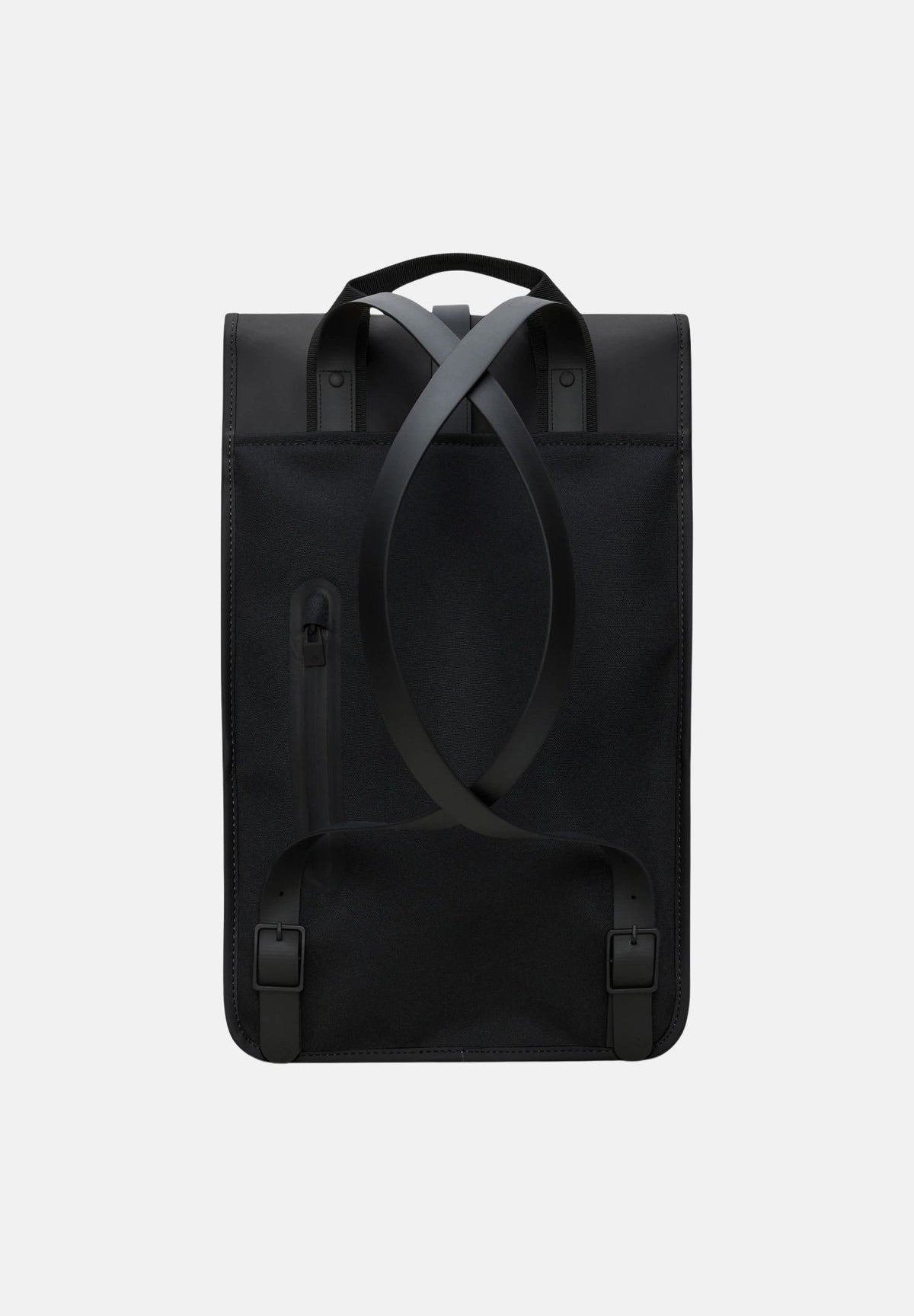 RAINS Zaino nero per uomo e donna con chiusura centrale RA13000 BL RAINS