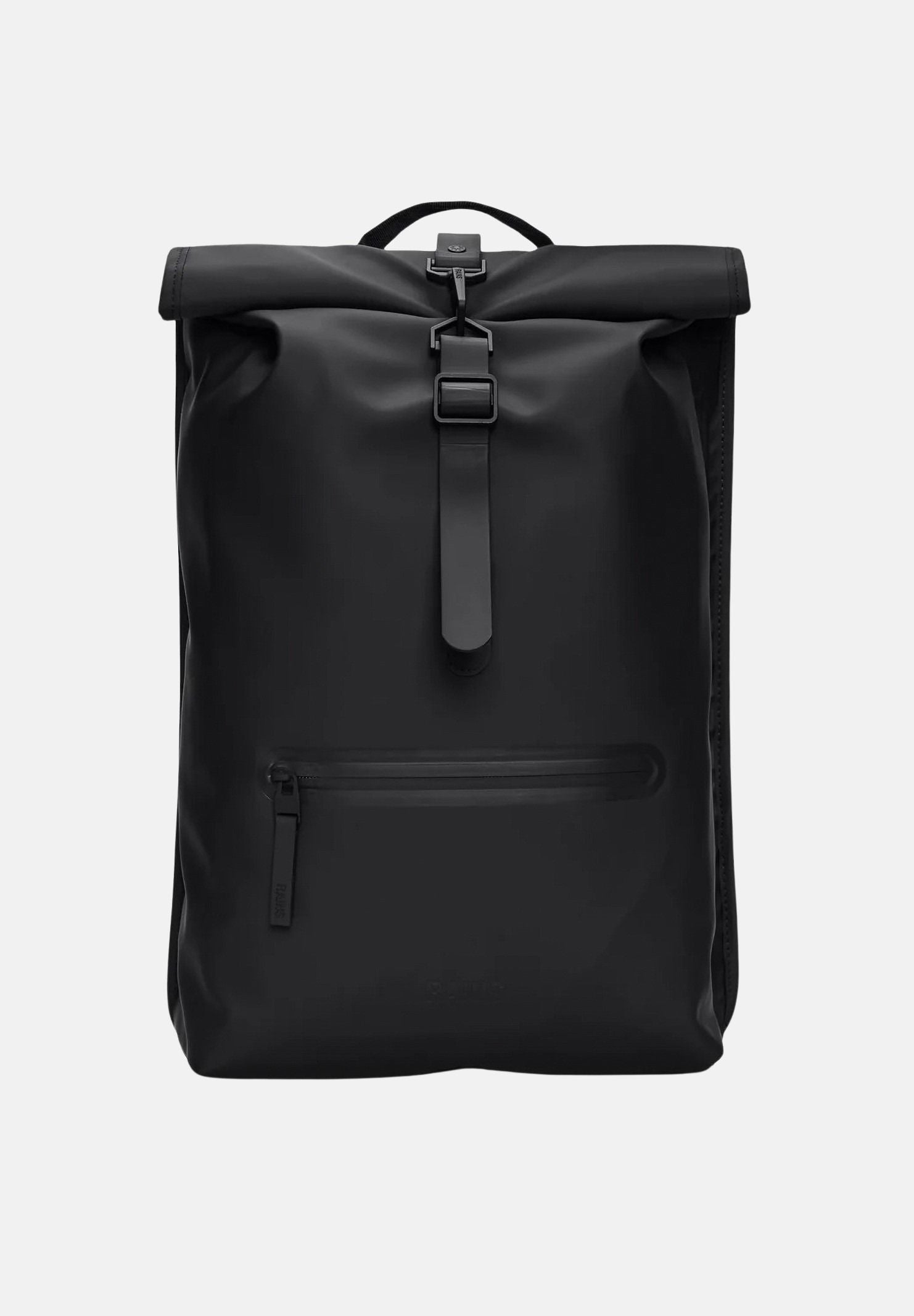 RAINS Zaino Rolltop nero per uomo e donna RA13320 BL RAINS