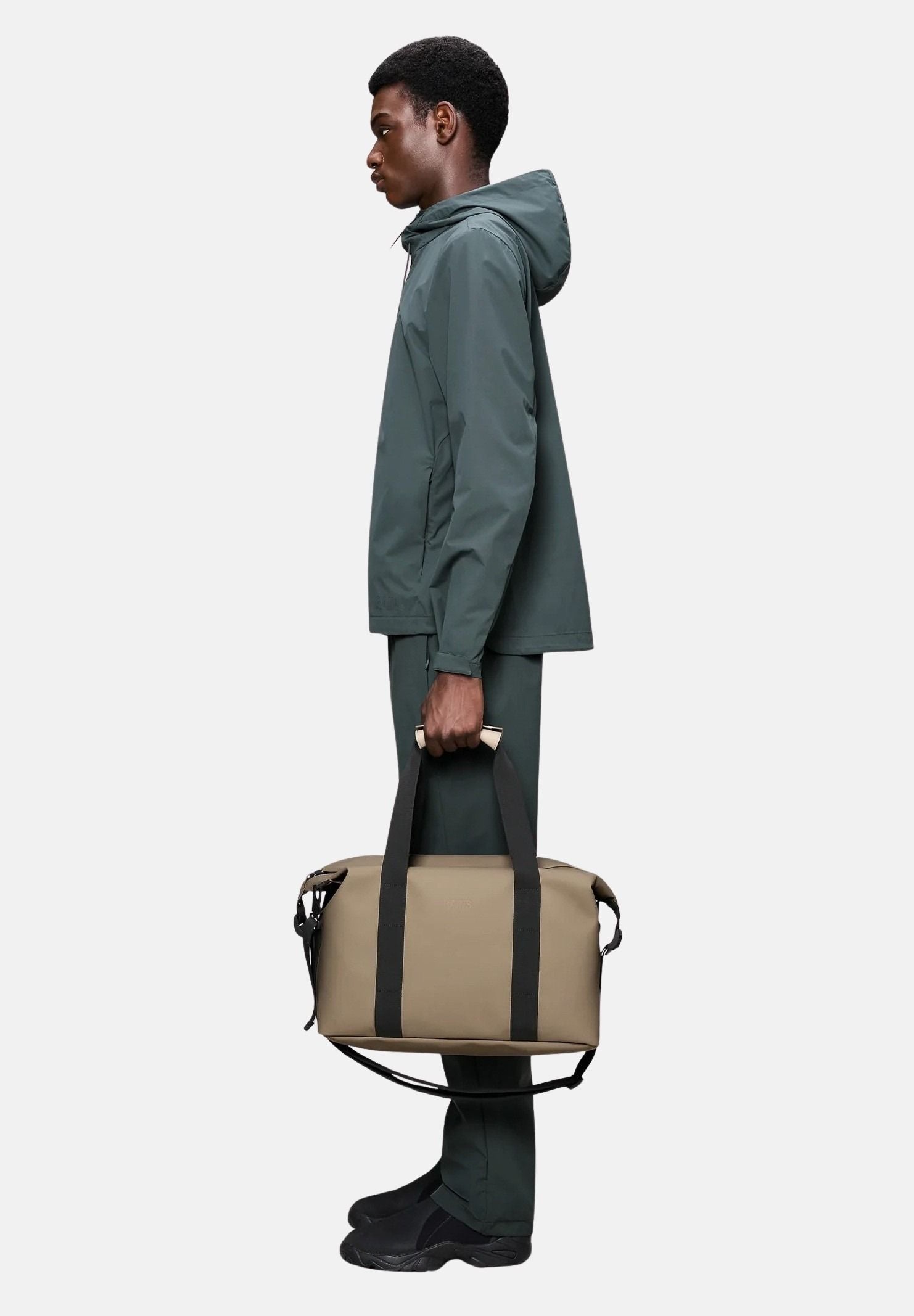 RAINS Borsone Hilo Weekend Bag Small beige per uomo e donna RA14220 BE RAINS