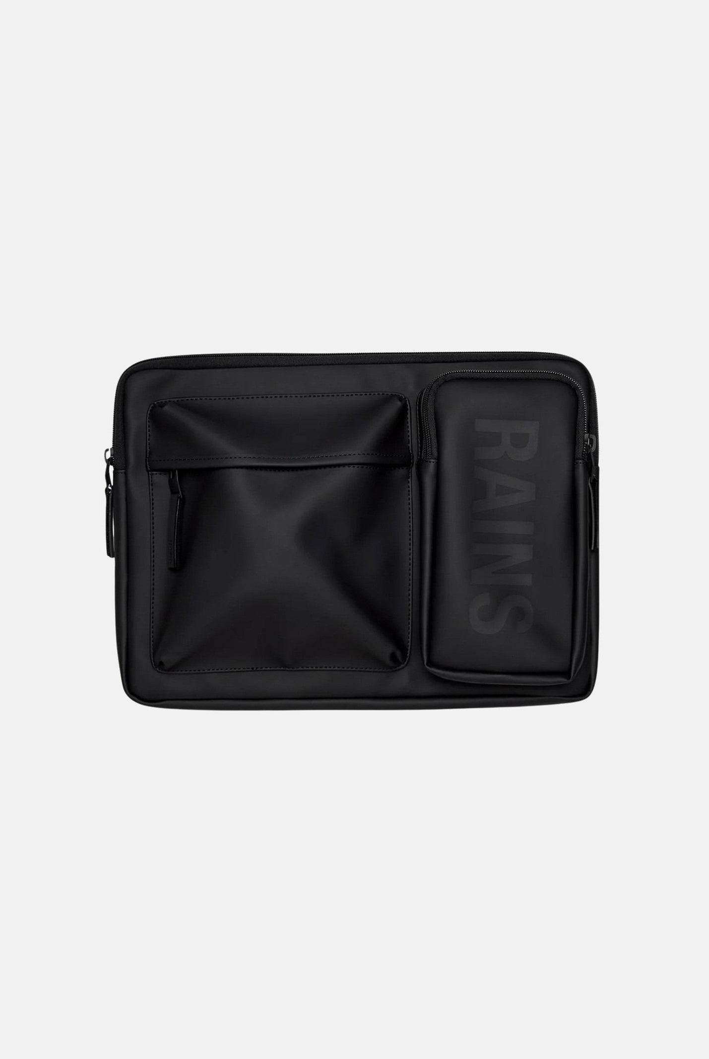 RAINS Pochette Texel Laptop Case 15" nera per uomo e donna RA16670 BL RAINS