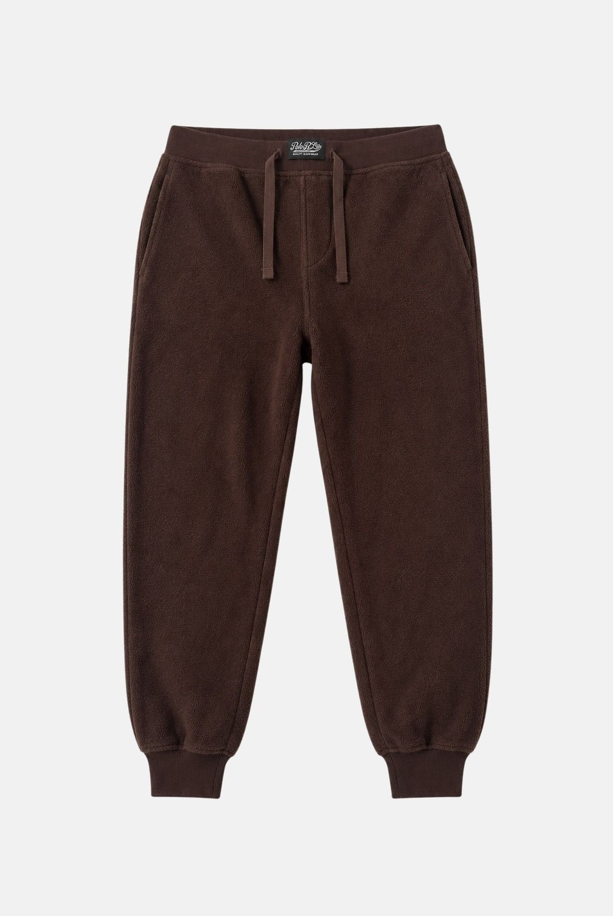 RALPH LAUREN Pantaloni jogger marroni per uomo e donna con vita elasticizzata e coulisse regolabile. 714B36288002 . RALPH LAUREN
