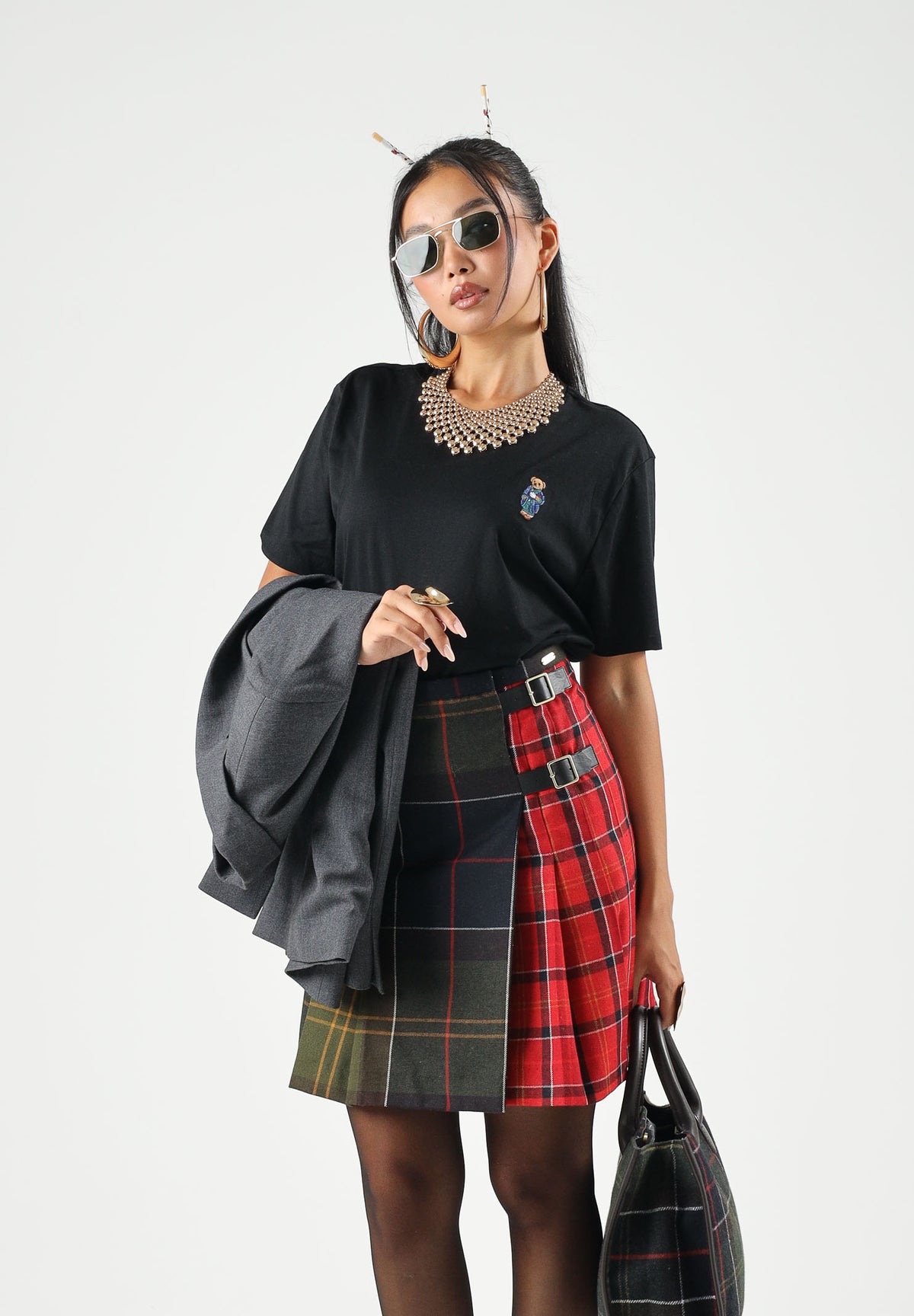 RALPH LAUREN T-shirt manica corta nera per uomo e donna con ricamo iconico sul petto. 714P18502001 . RALPH LAUREN