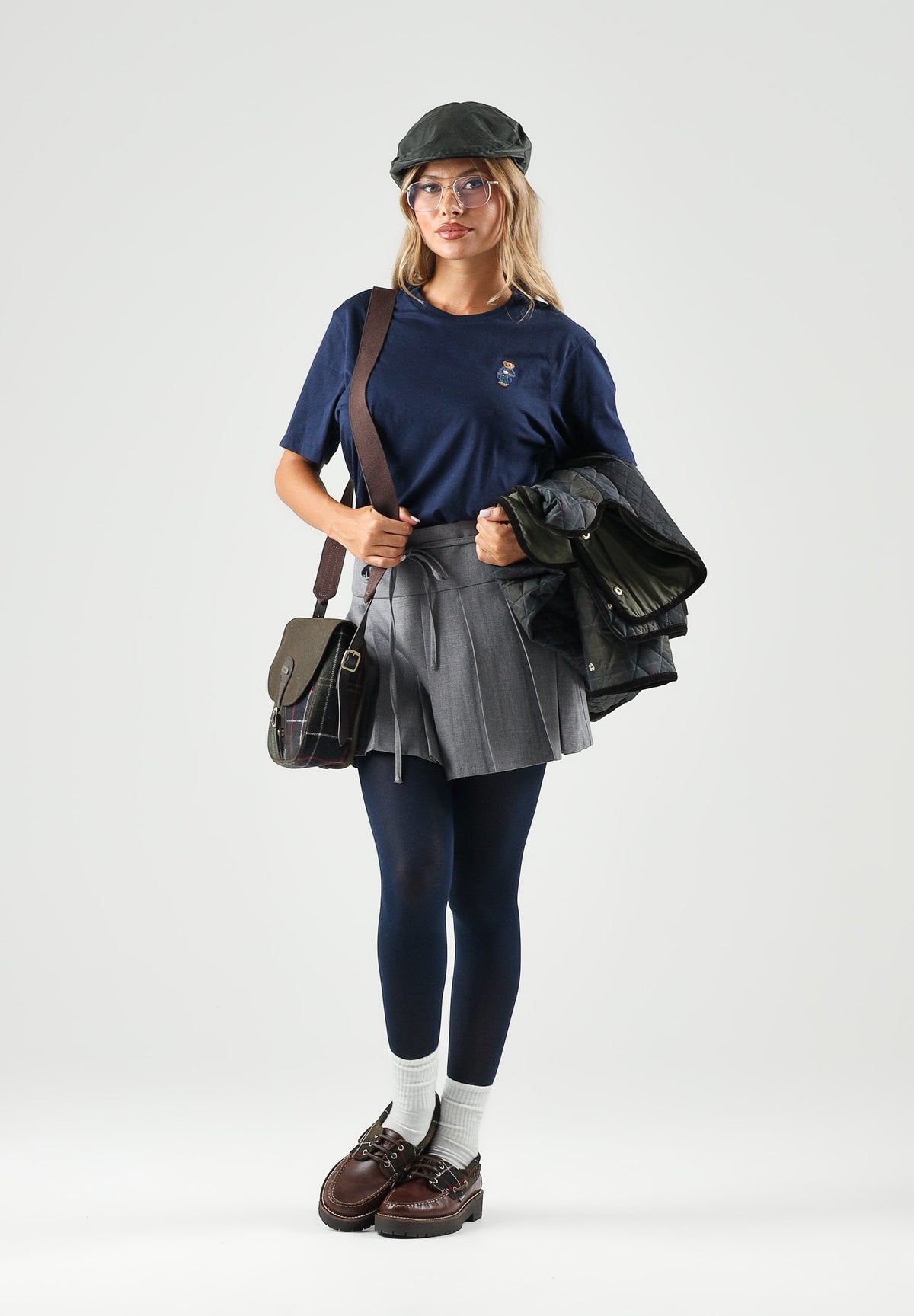 RALPH LAUREN T-shirt manica lunga KNT SLEEP TOP blu per uomo e donna con piccolo dettaglio logo sul petto. 714P18502002 . RALPH LAUREN