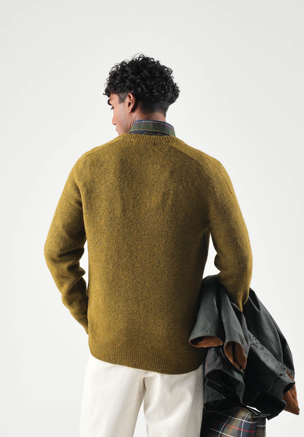 SELECTED HOMME Maglione girocollo verde abete da uomo 16086699 FI SELECTED HOMME