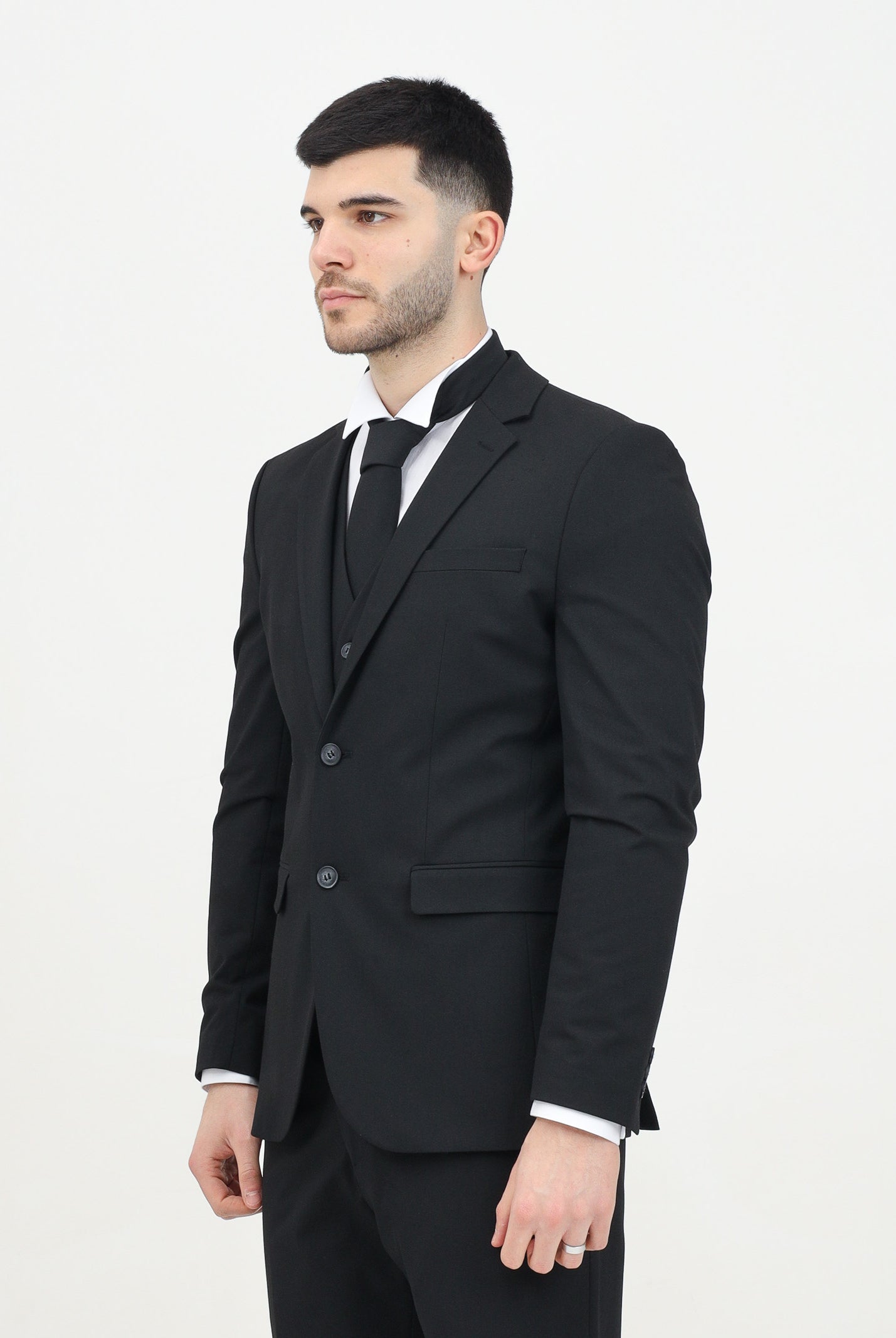 SELECTED HOMME Giacca monopetto nera da uomo 16087824 BL SELECTED HOMME