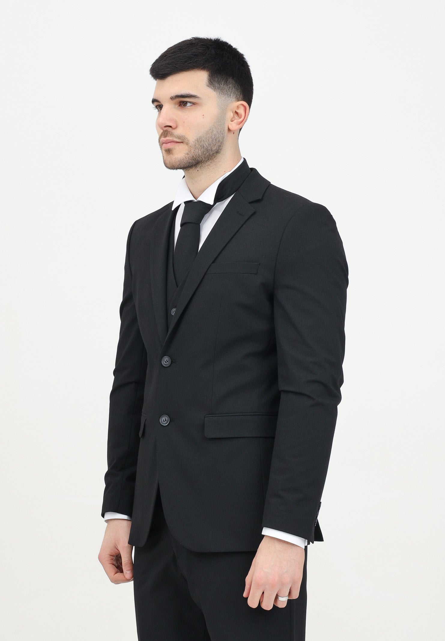SELECTED HOMME Giacca monopetto nera da uomo 16087824 BL SELECTED HOMME