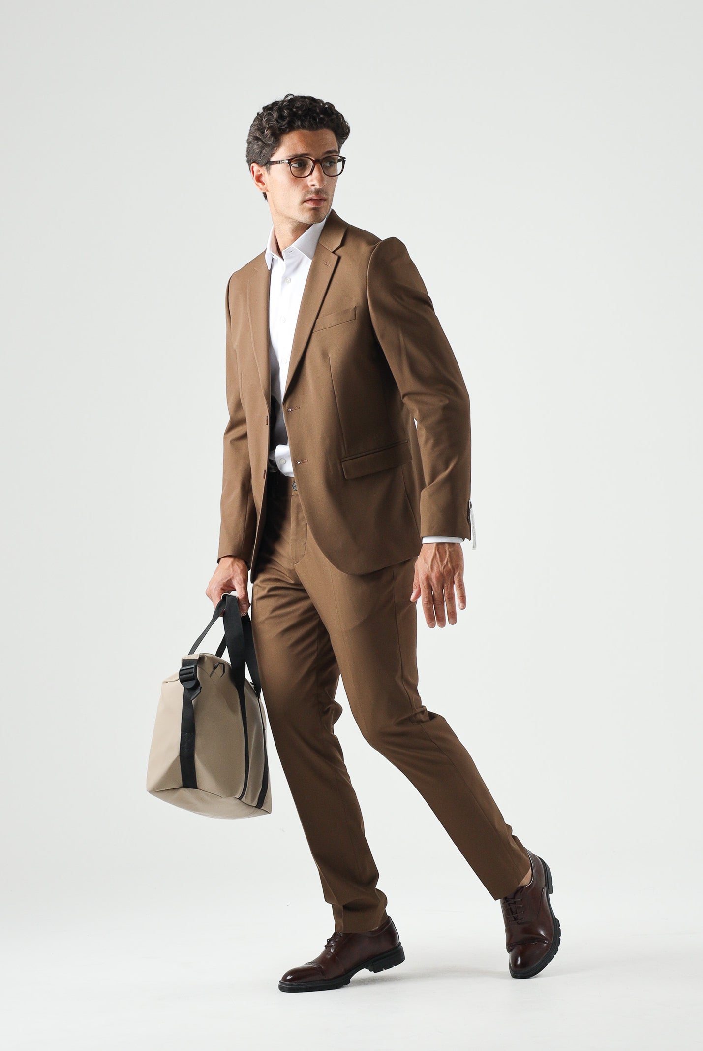 SELECTED HOMME Giacca LIAM Camel Beige da uomo con design monopetto 16087824 CAM SELECTED HOMME