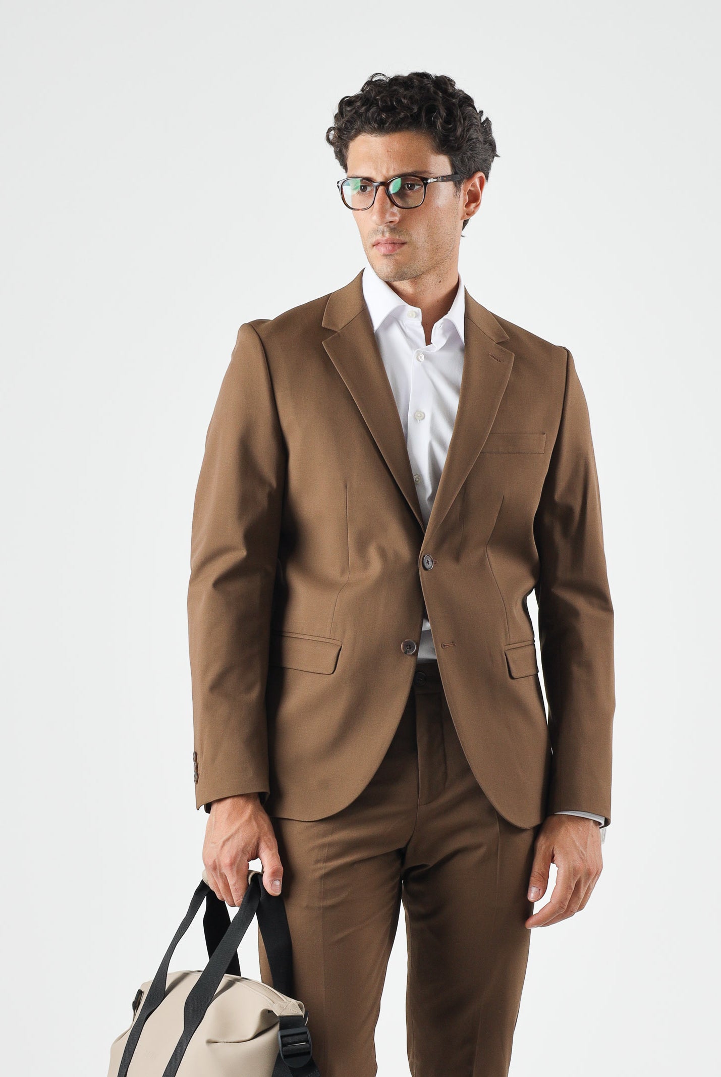 SELECTED HOMME Giacca LIAM Camel Beige da uomo con design monopetto 16087824 CAM SELECTED HOMME