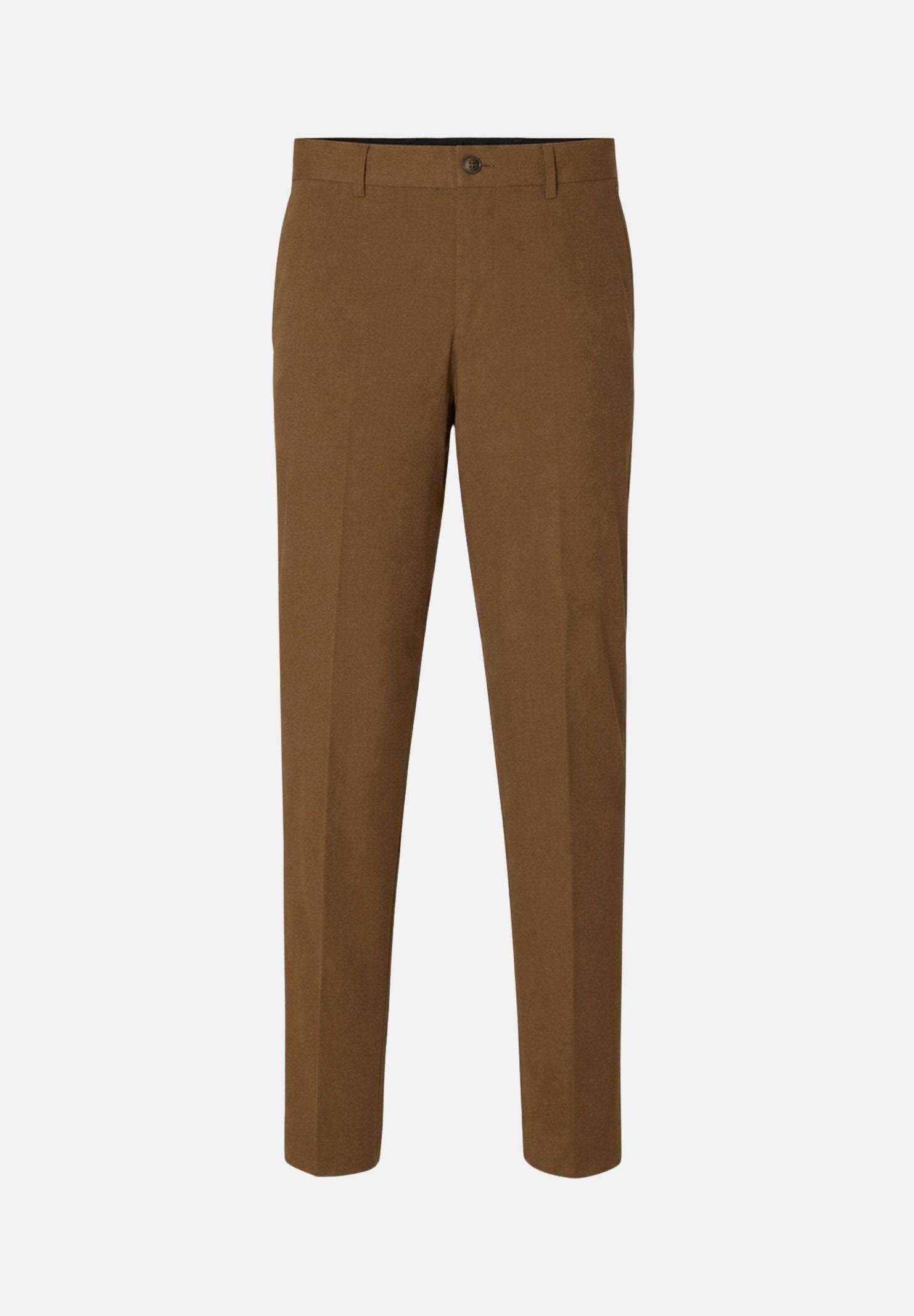 SELECTED HOMME Pantaloni LIAM Camel Beige da uomo con piega stirata centrale. 16087825 CAM SELECTED HOMME