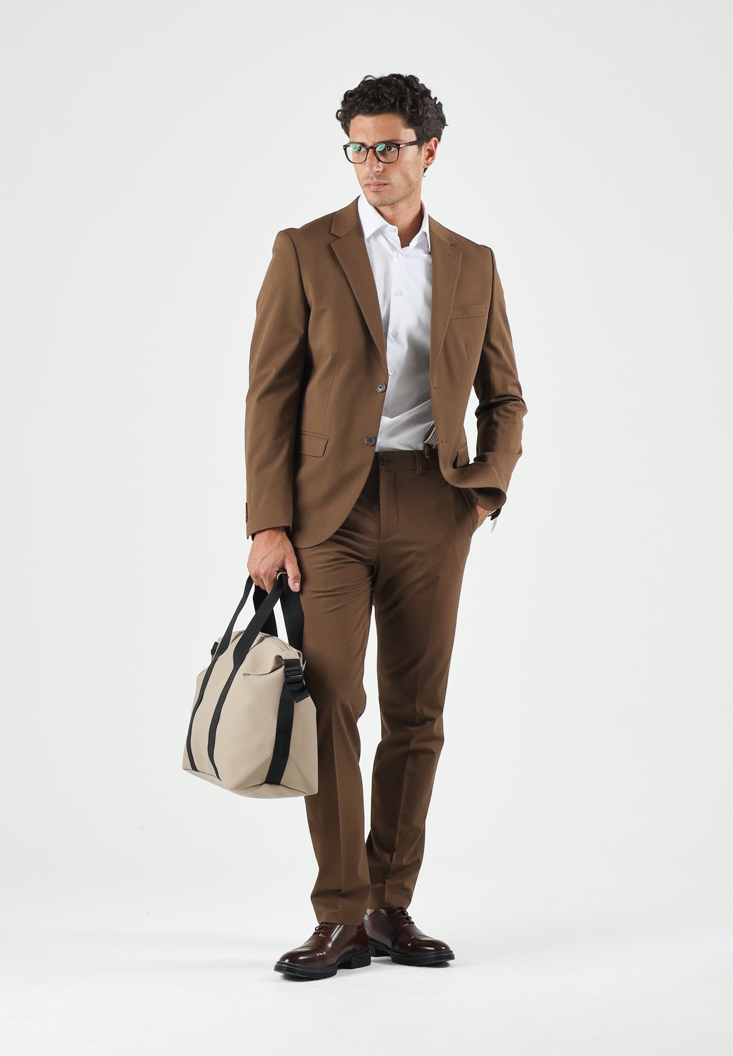 SELECTED HOMME Pantaloni LIAM Camel Beige da uomo con piega stirata centrale. 16087825 CAM SELECTED HOMME