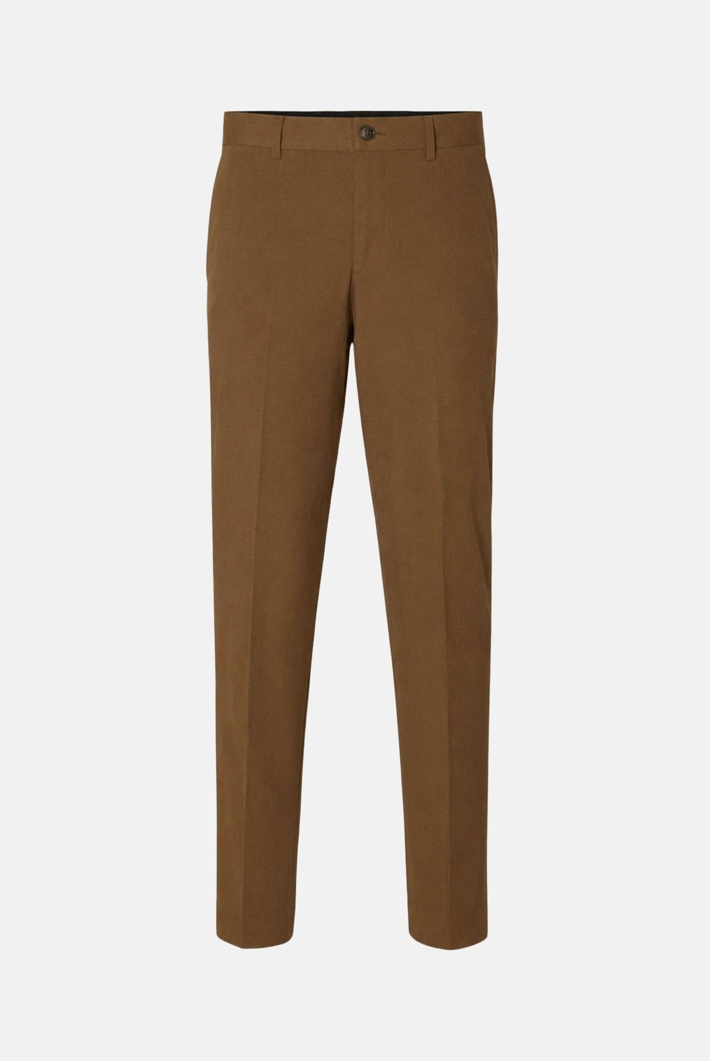 SELECTED HOMME Pantaloni LIAM Camel Beige da uomo con piega stirata centrale. 16087825 CAM SELECTED HOMME