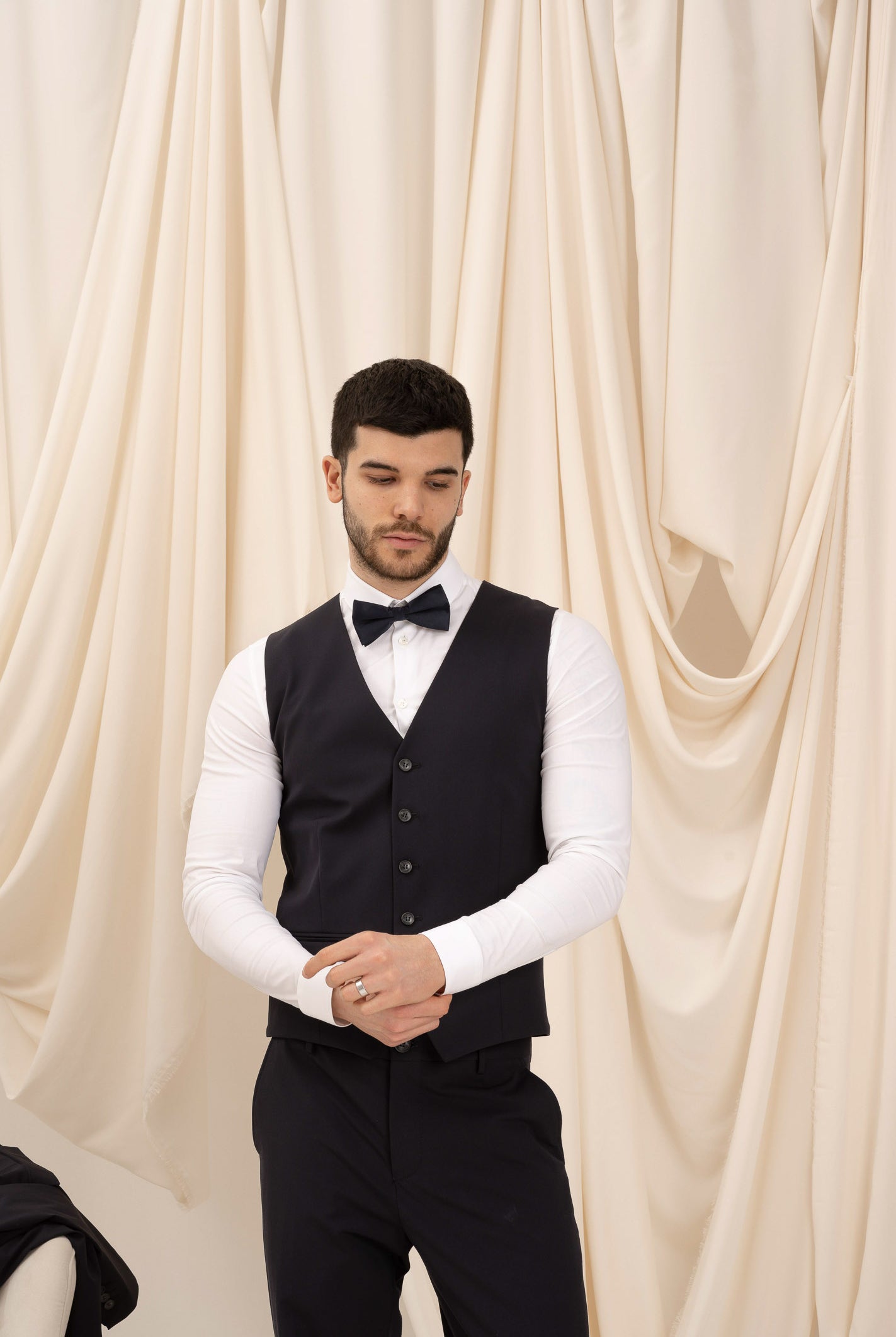 SELECTED HOMME Gilet nero da uomo 16089406 BL SELECTED HOMME