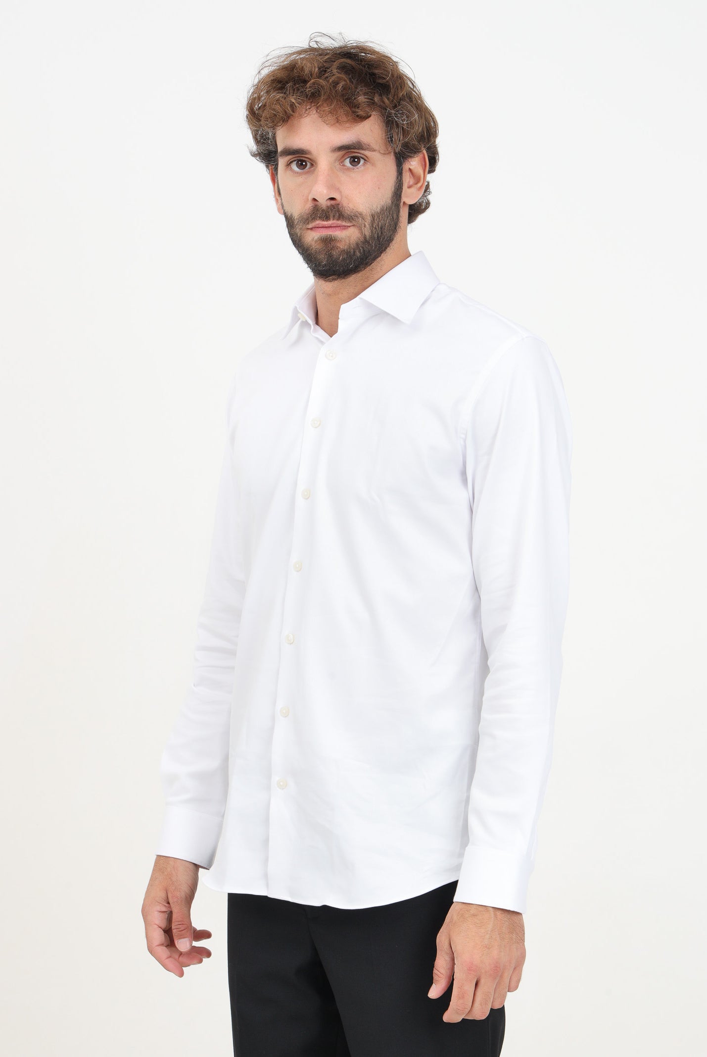 SELECTED HOMME Camicia a manica lunga bianca da uomo 16092939 BRWI SELECTED HOMME